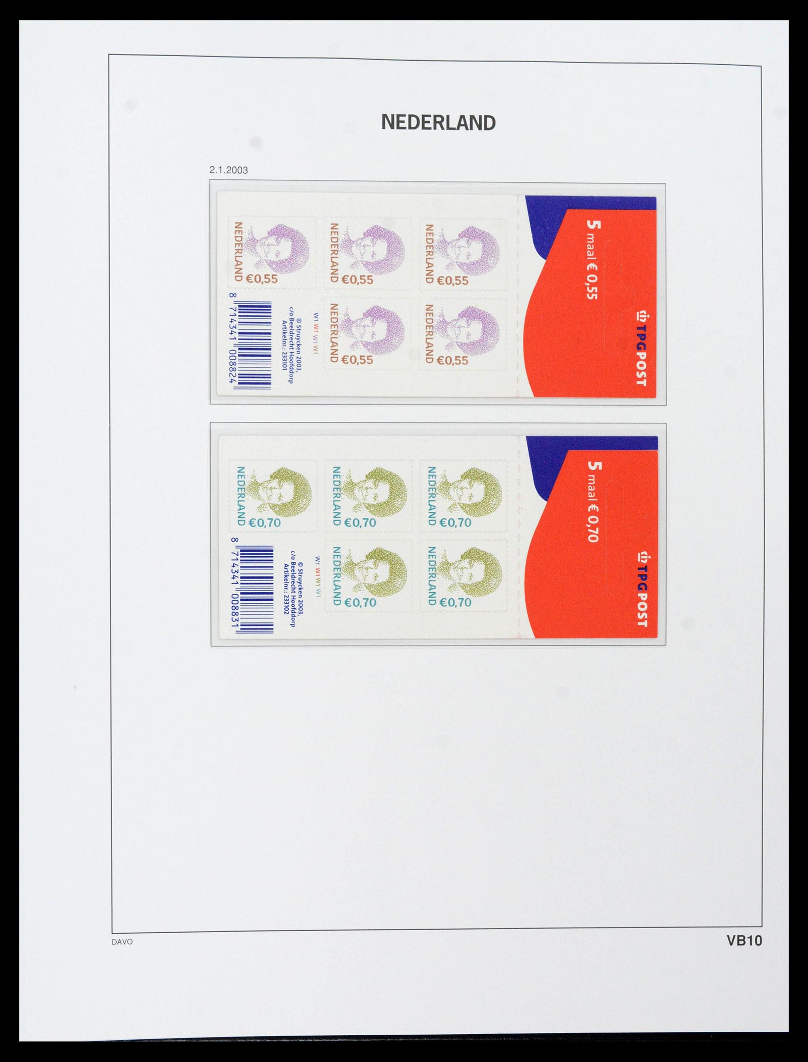 39468 0328 - Postzegelverzameling 39468 Nederland velletjes 1993-2023!!