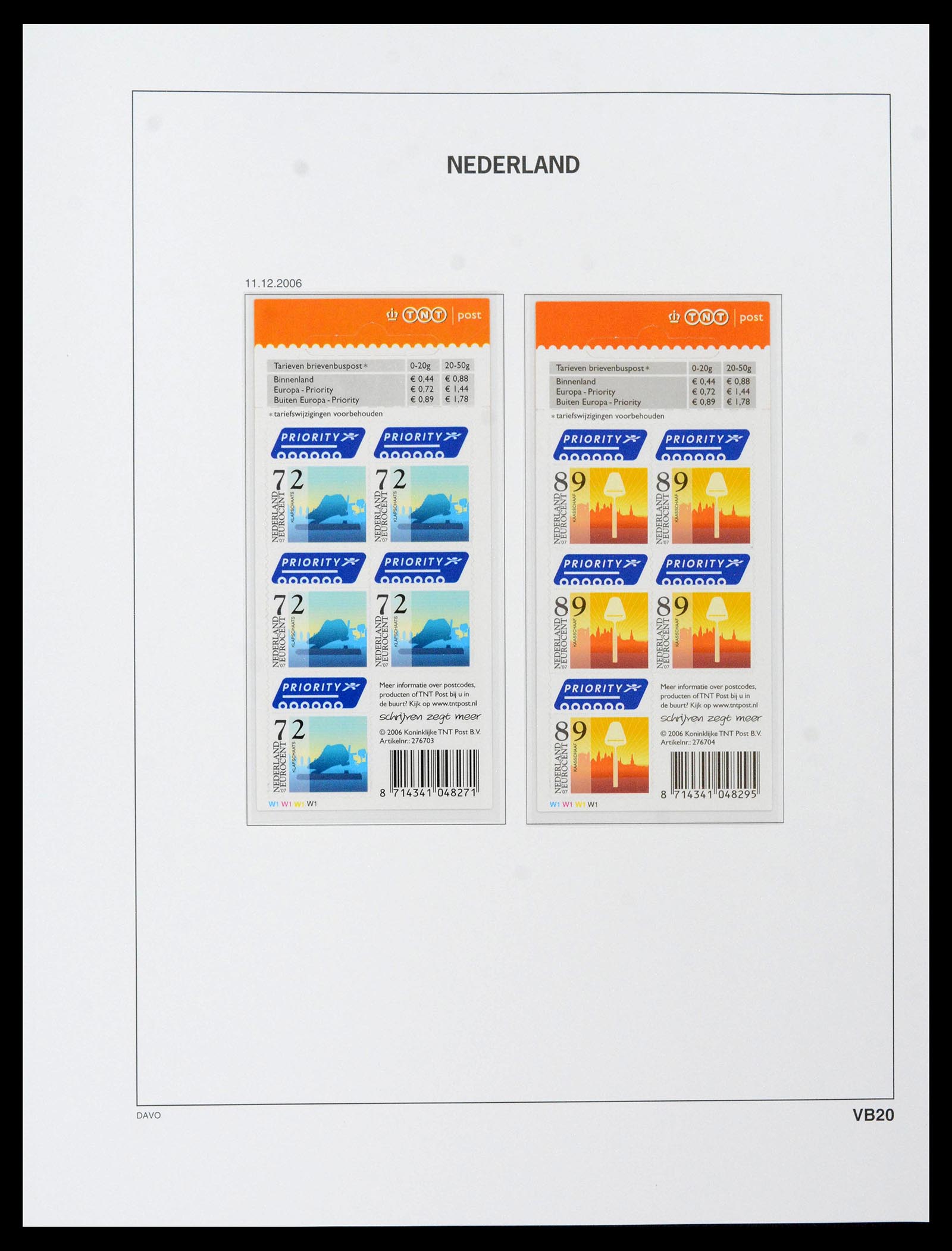 39468 0340 - Postzegelverzameling 39468 Nederland velletjes 1993-2023!!