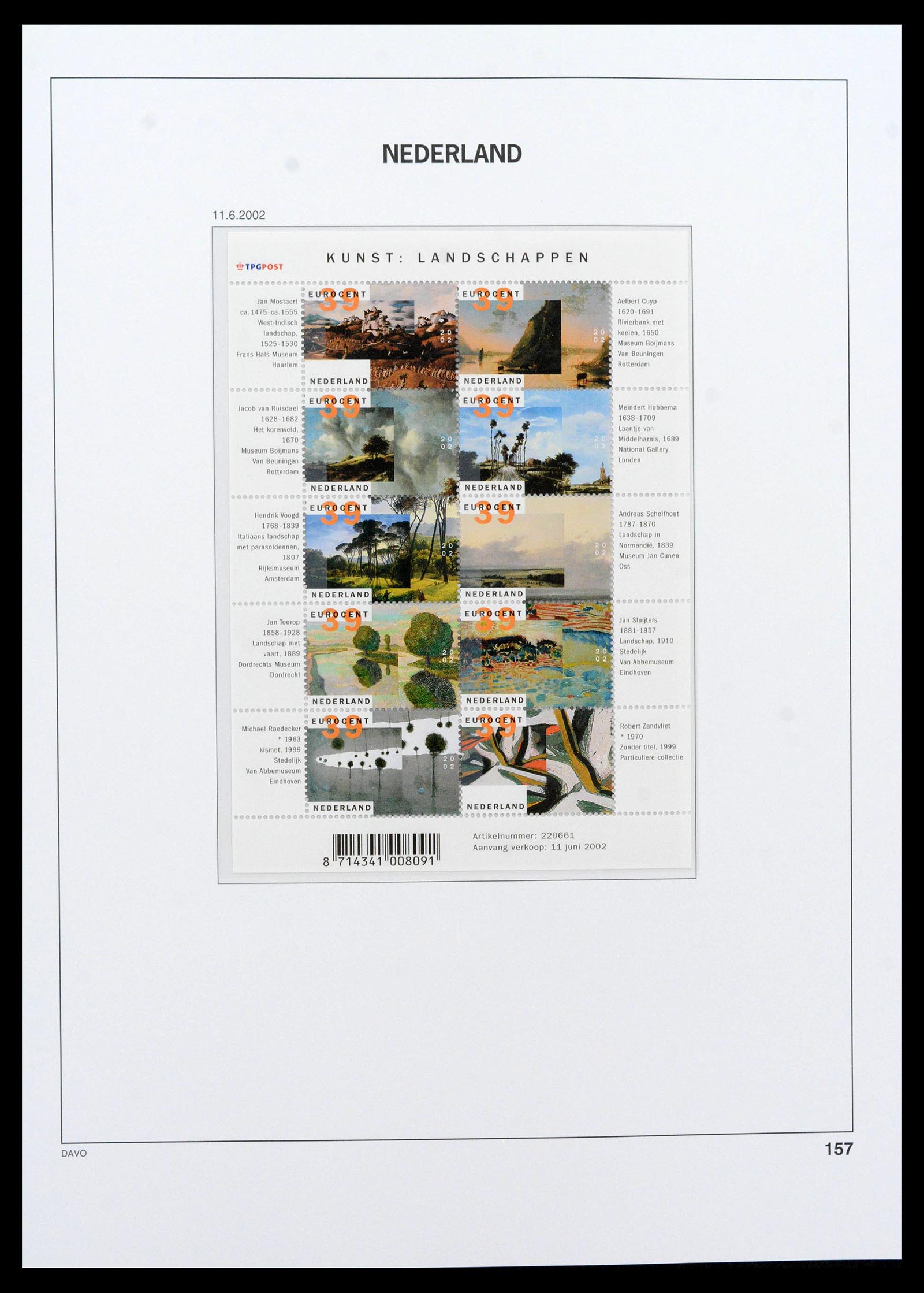 39469 0124 - Postzegelverzameling 39469 Nederland overcompleet 1957-december 2023!