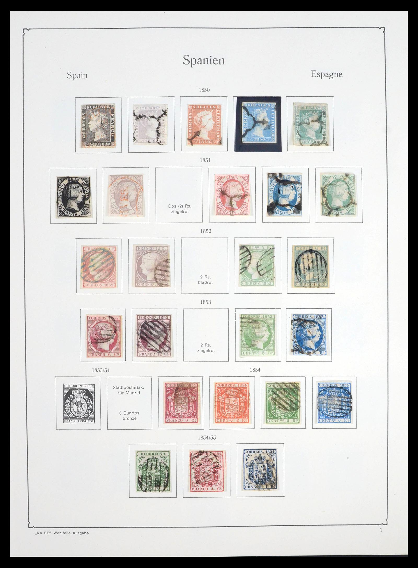 39475 0001 - Stamp collection 39475 Spain supercollection 1850-1937.