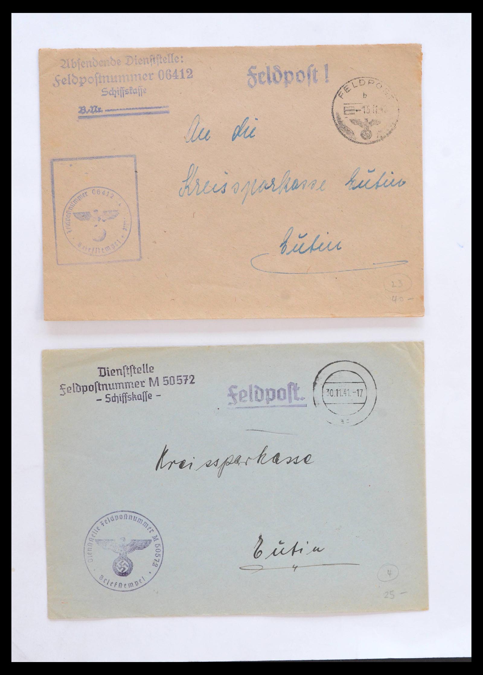 39476 0002 - Stamp collection 39476 Germany covers 1939-1945.