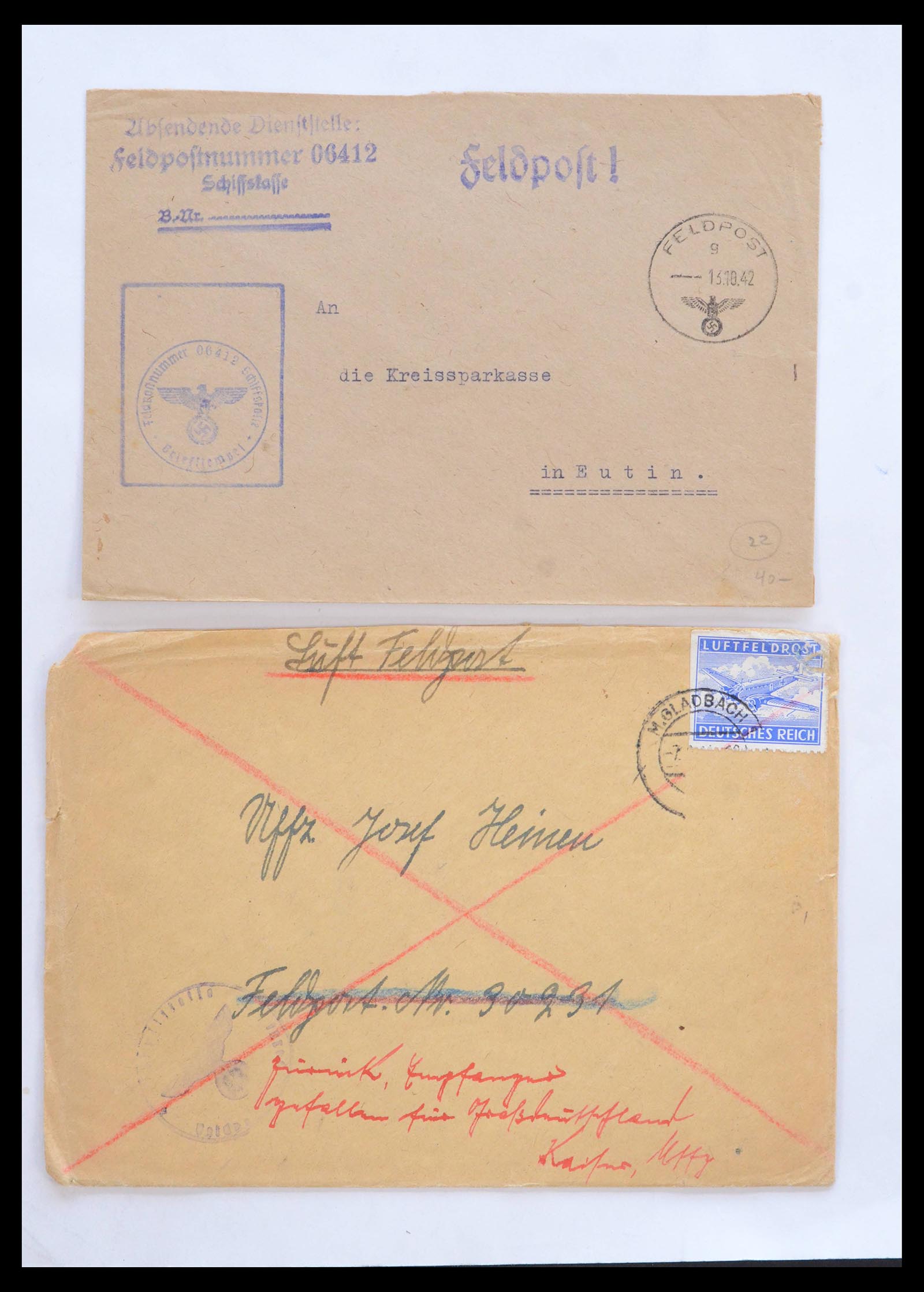 39476 0003 - Stamp collection 39476 Germany covers 1939-1945.