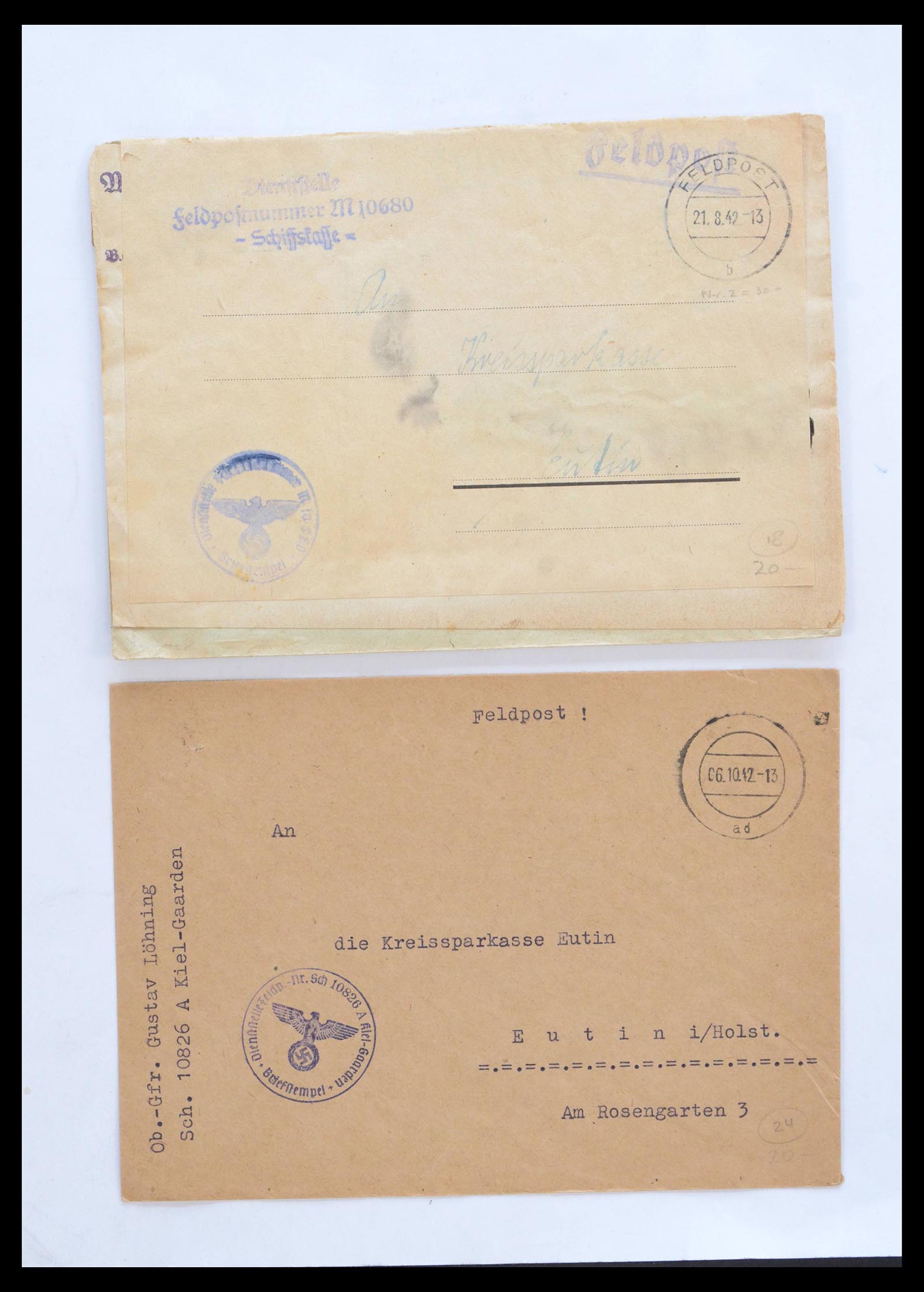 39476 0005 - Stamp collection 39476 Germany covers 1939-1945.