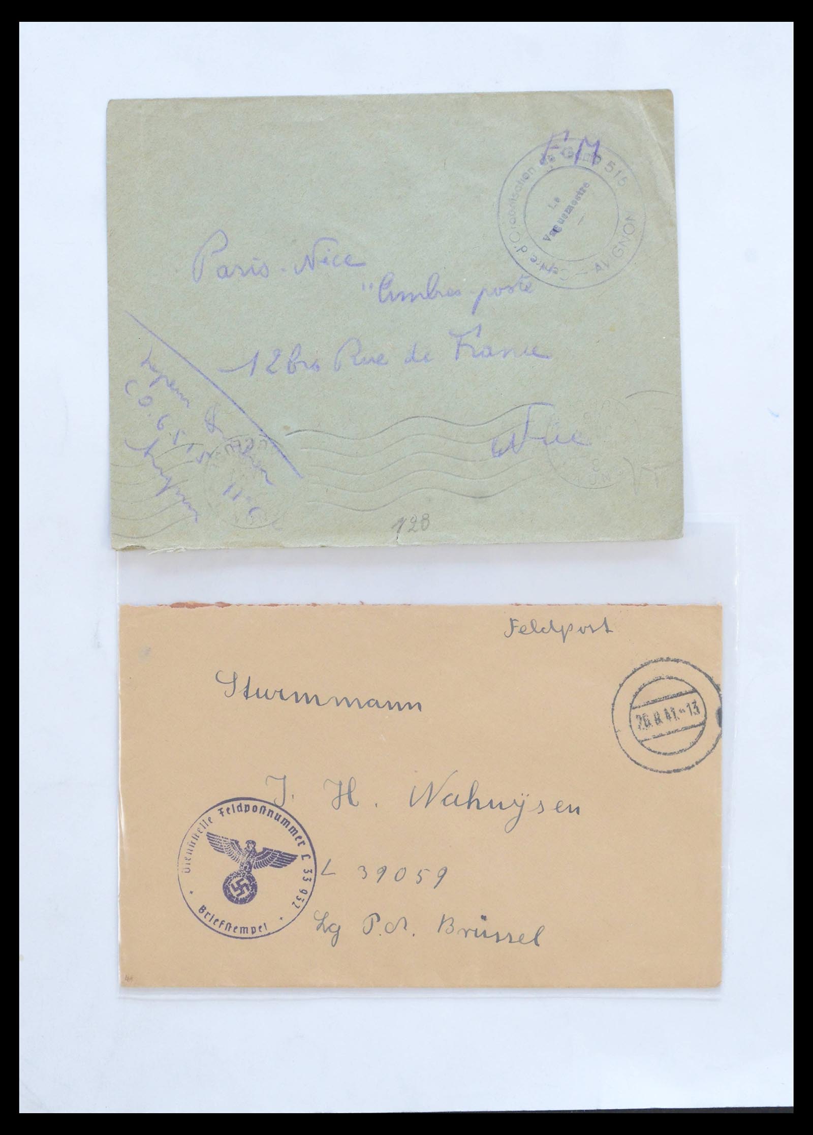 39476 0011 - Stamp collection 39476 Germany covers 1939-1945.