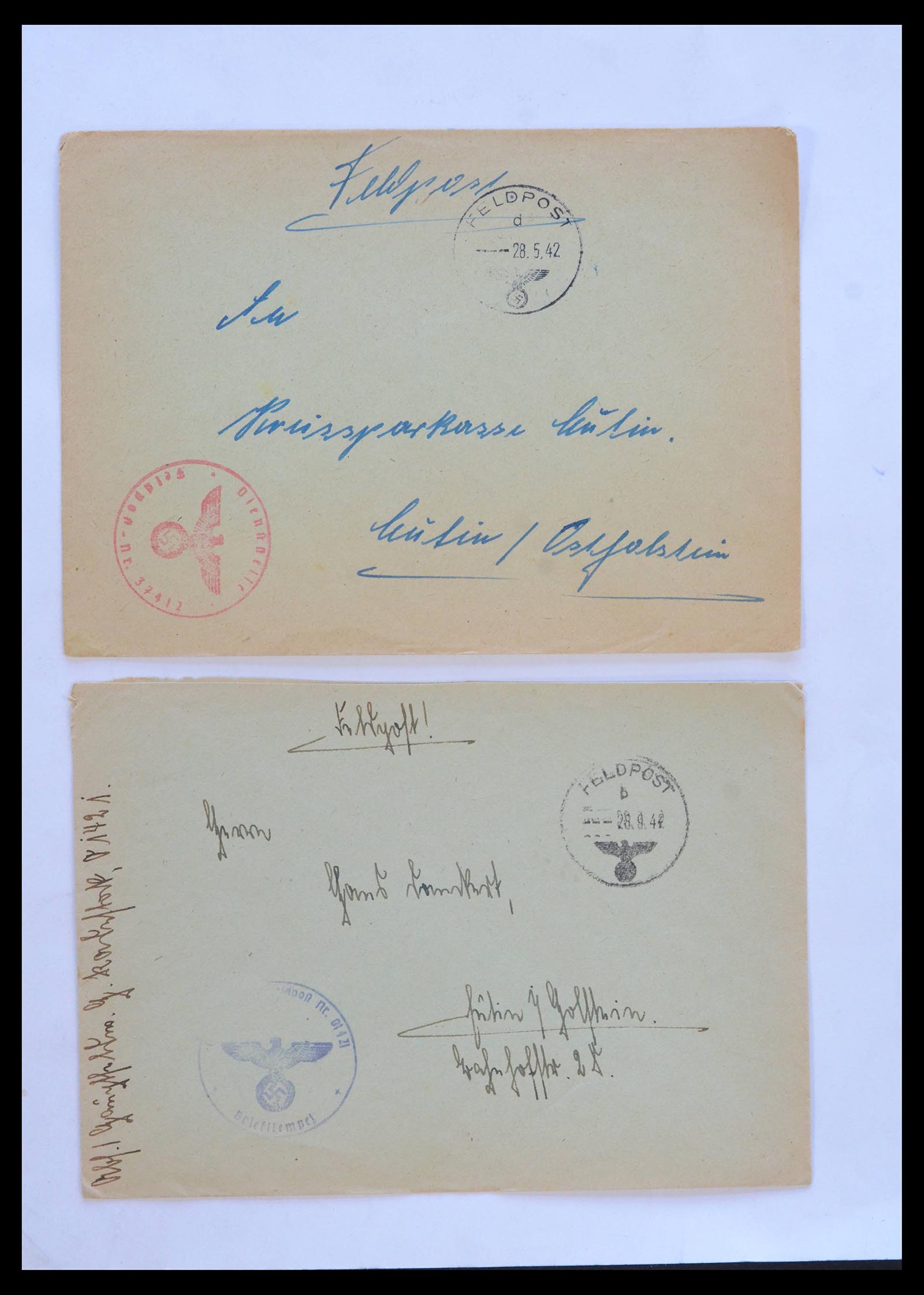 39476 0012 - Stamp collection 39476 Germany covers 1939-1945.