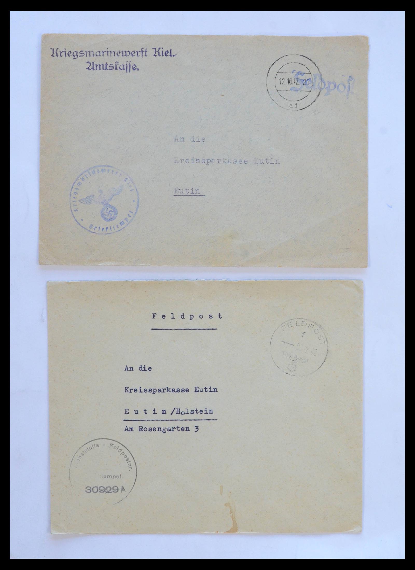 39476 0015 - Stamp collection 39476 Germany covers 1939-1945.