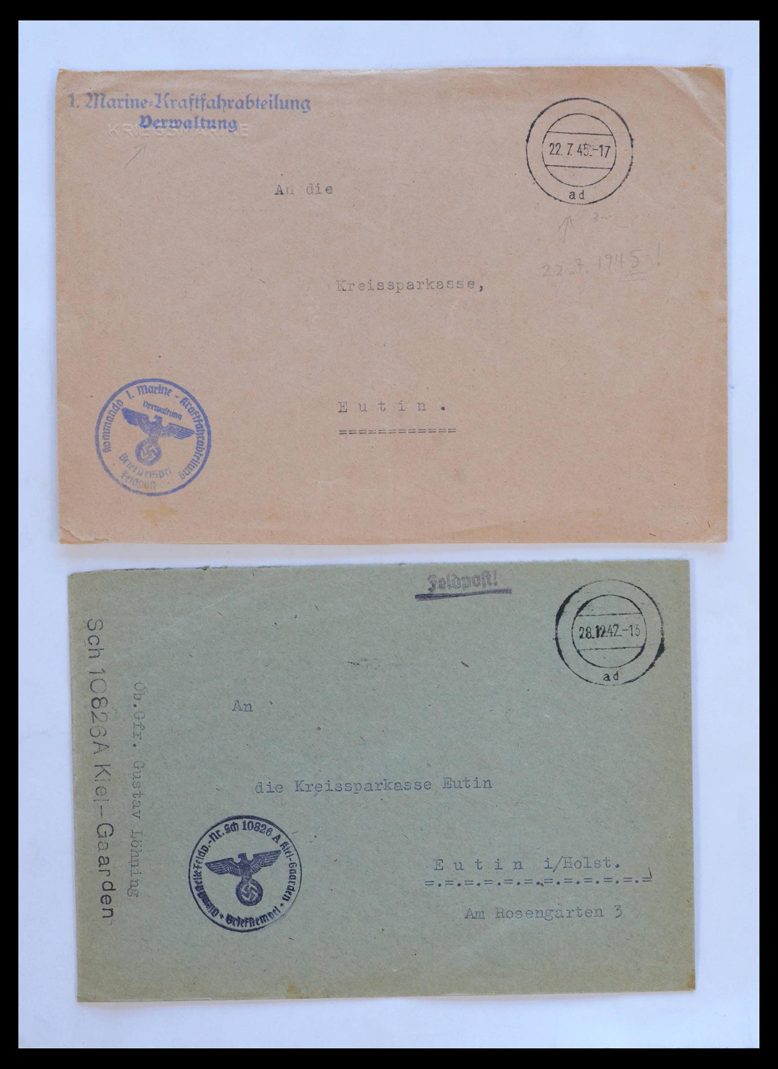 39476 0016 - Stamp collection 39476 Germany covers 1939-1945.