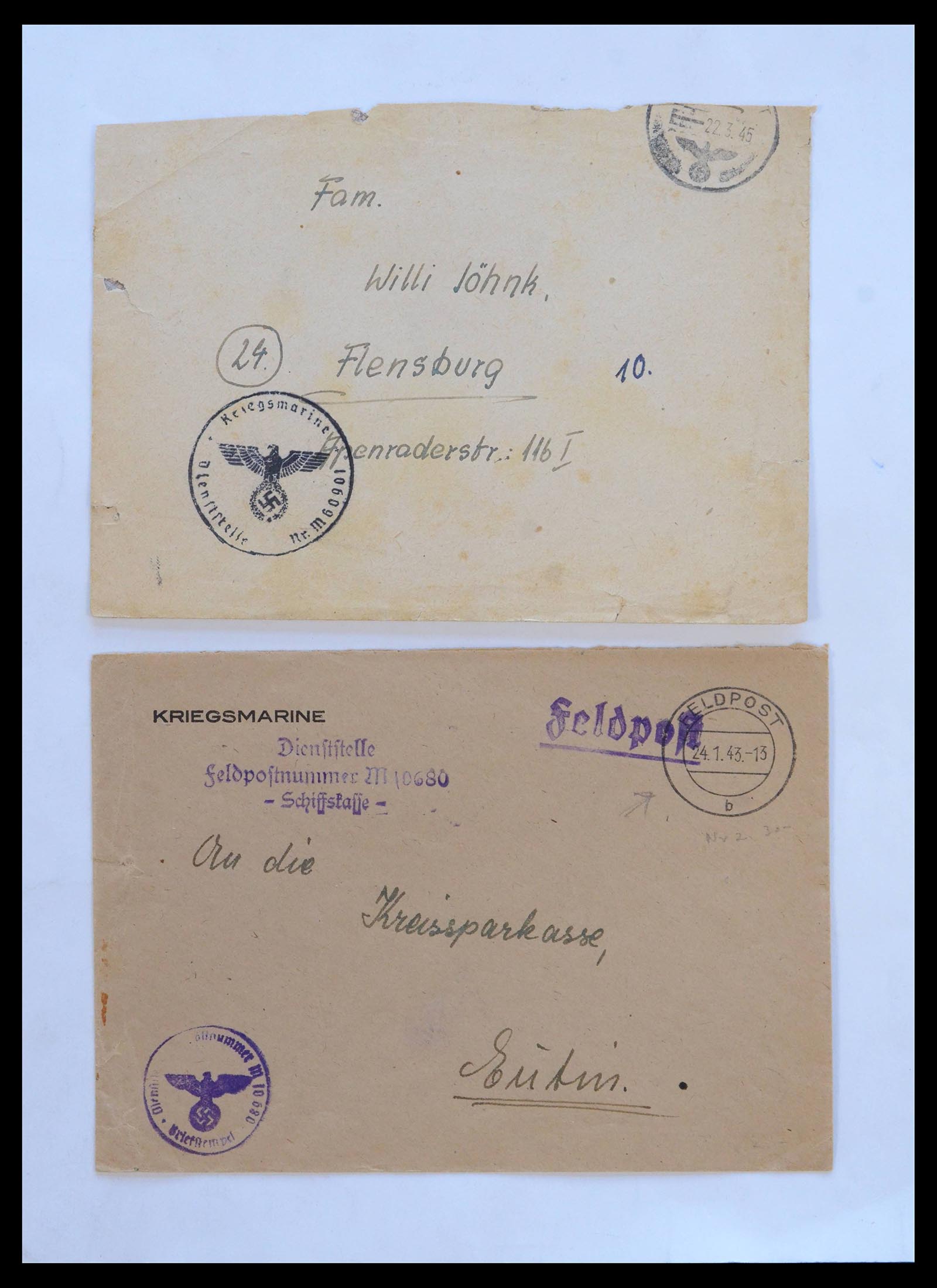 39476 0017 - Stamp collection 39476 Germany covers 1939-1945.