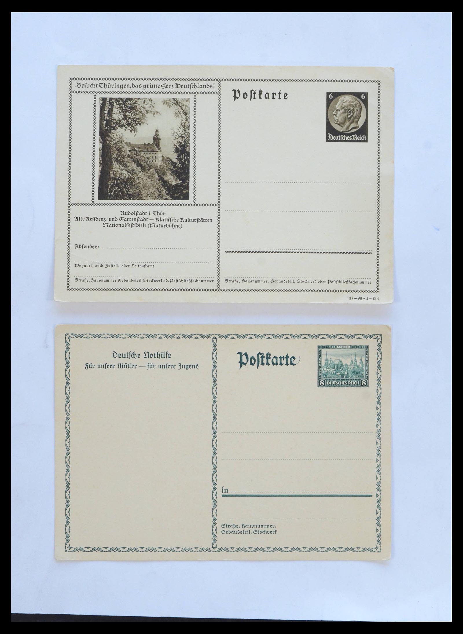 39476 0019 - Stamp collection 39476 Germany covers 1939-1945.