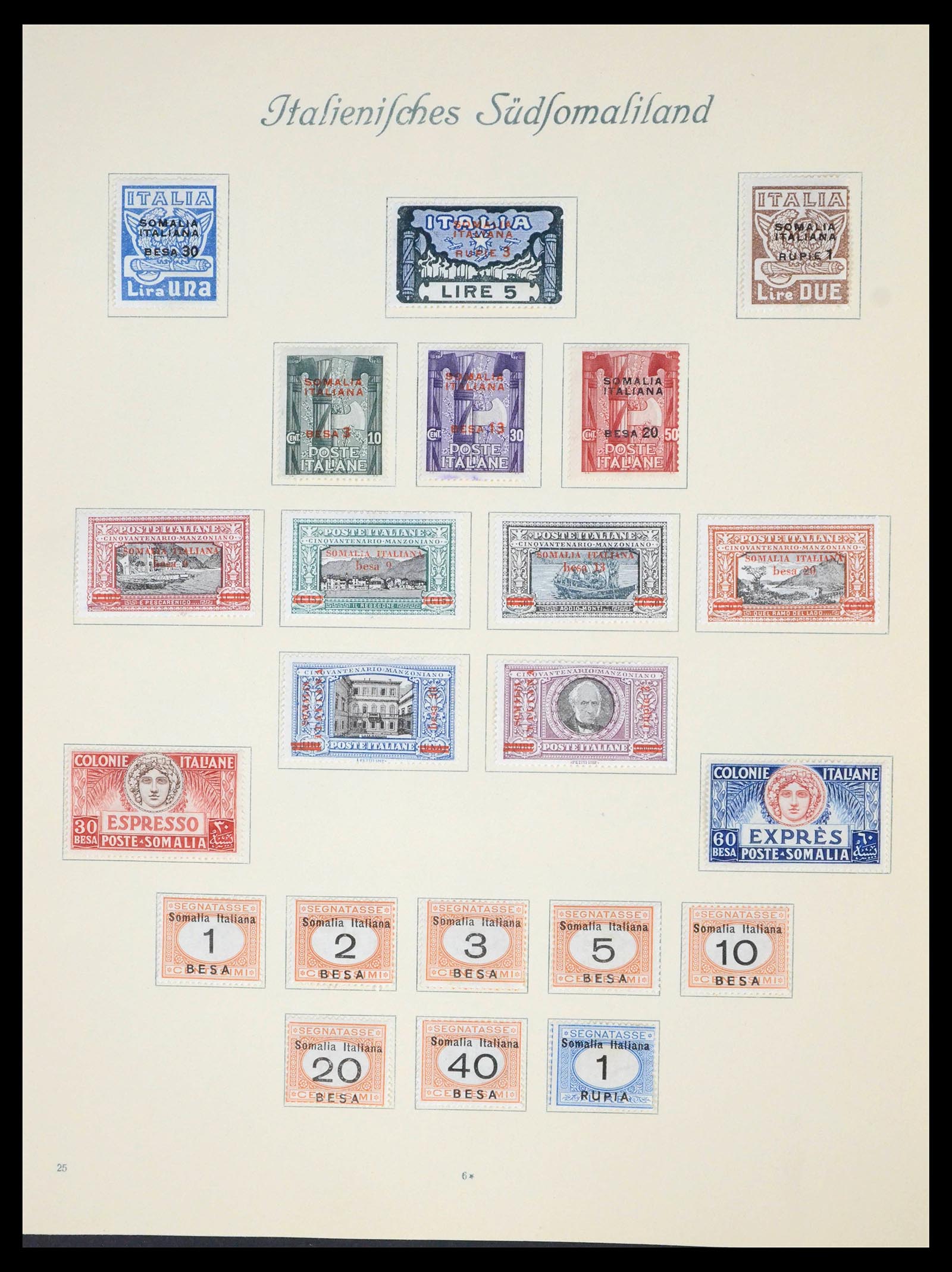 39490 0071 - Stamp collection 39490 Italian colonies top collection 1874-1945.