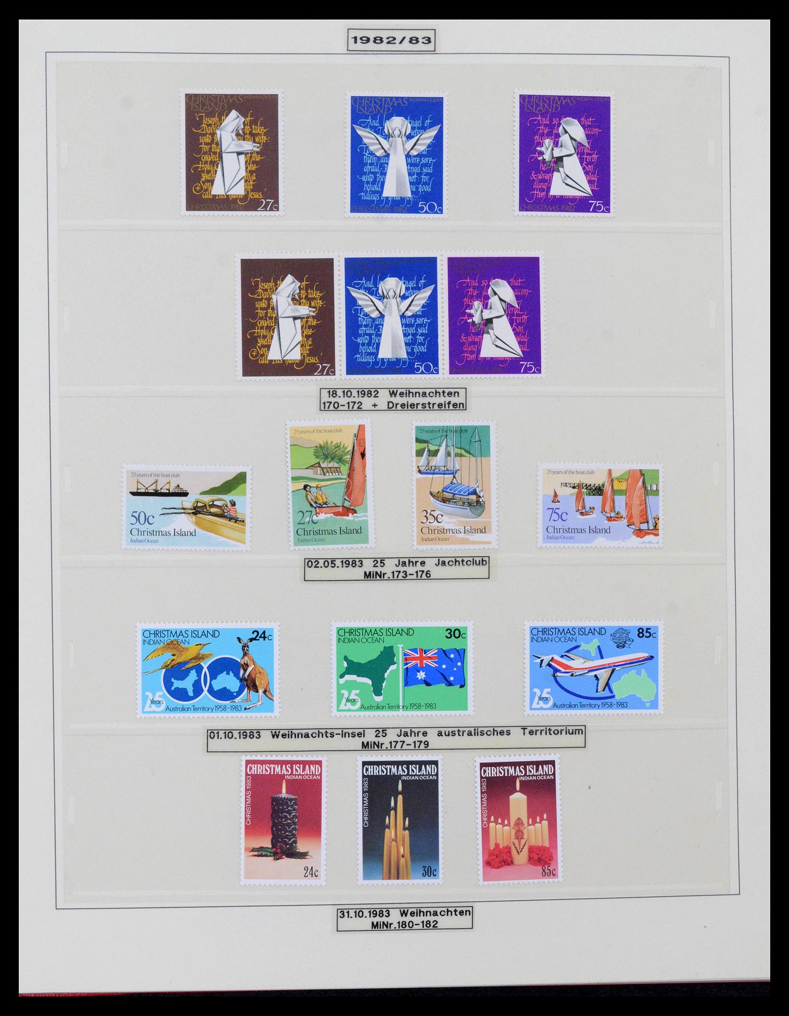 39502 0022 - Stamp collection 39502 Christmas Island 1958-2015.