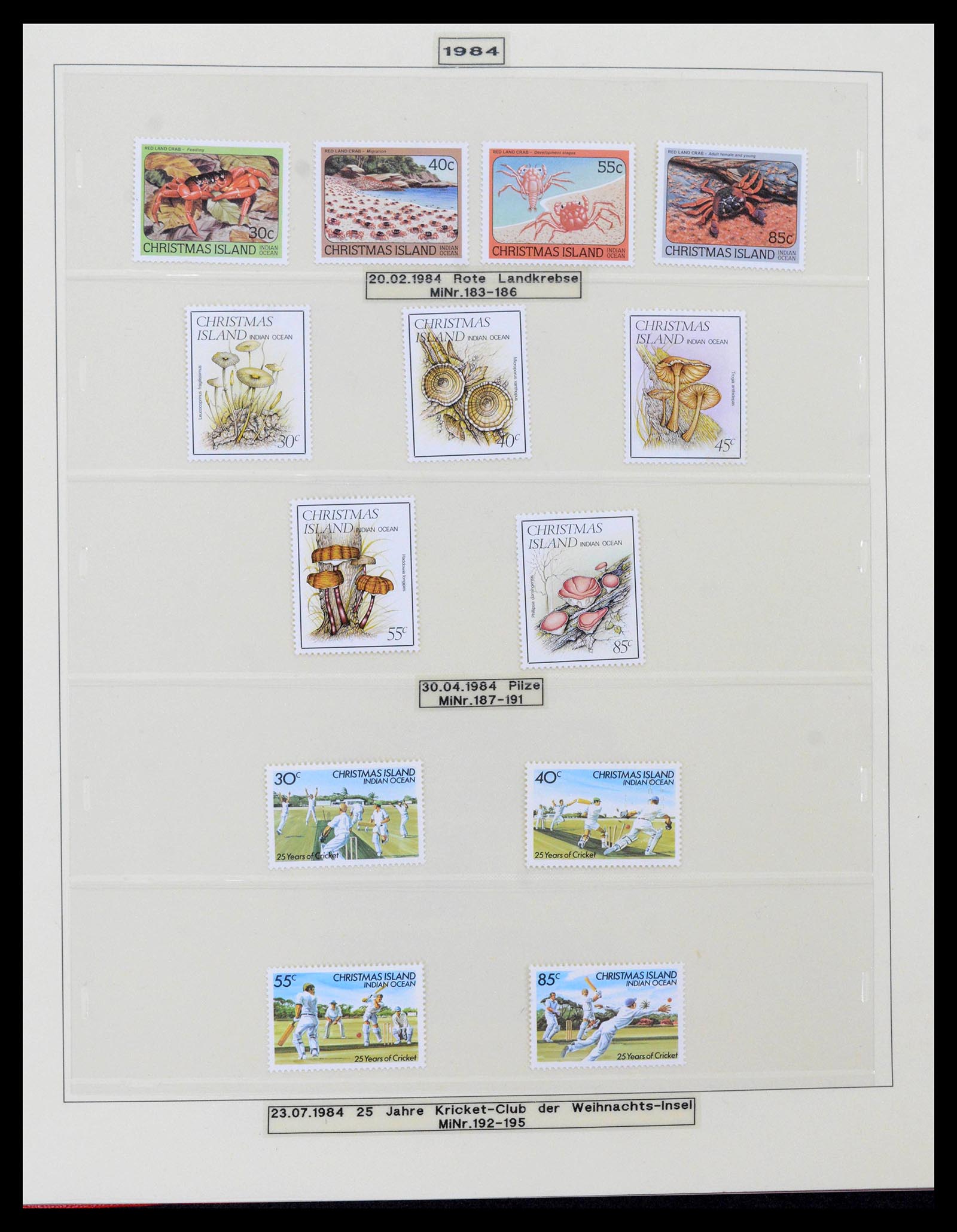 39502 0023 - Stamp collection 39502 Christmas Island 1958-2015.