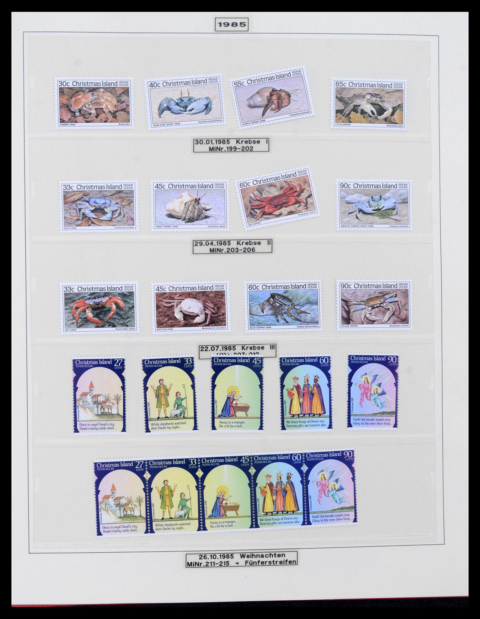 39502 0025 - Stamp collection 39502 Christmas Island 1958-2015.