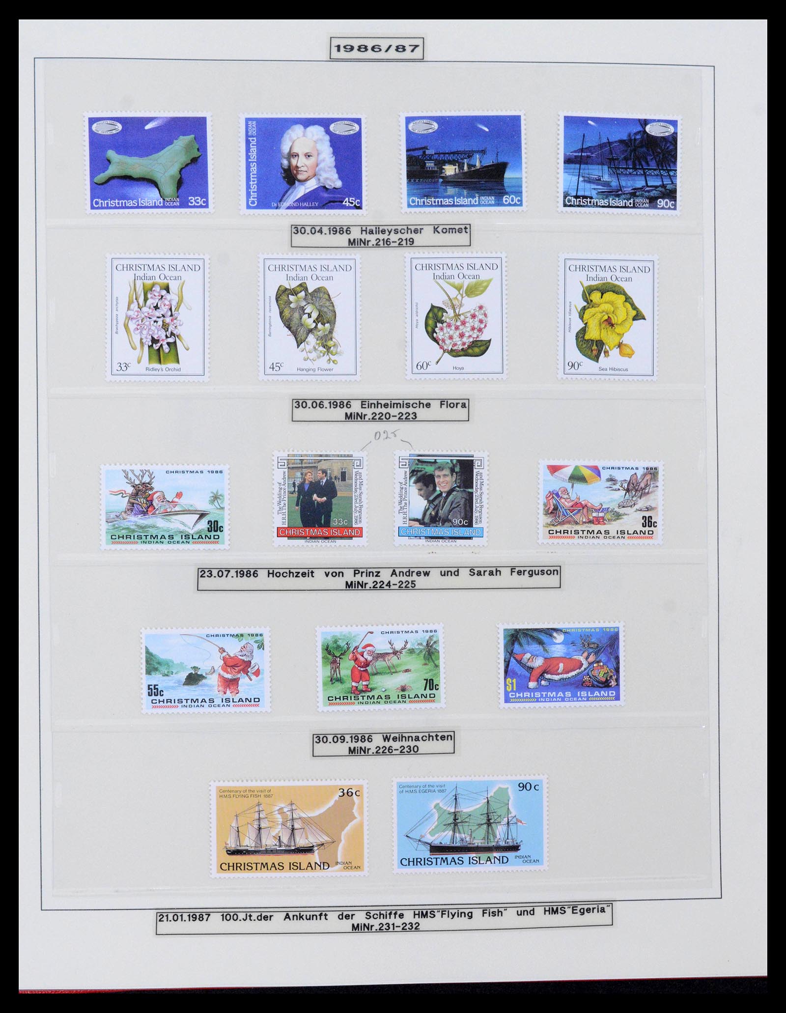 39502 0026 - Stamp collection 39502 Christmas Island 1958-2015.