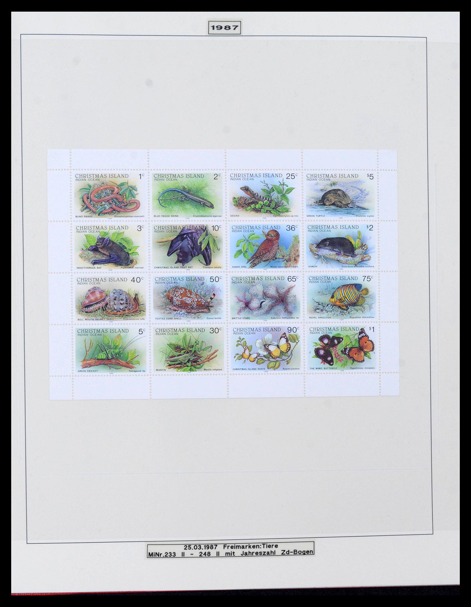 39502 0029 - Stamp collection 39502 Christmas Island 1958-2015.