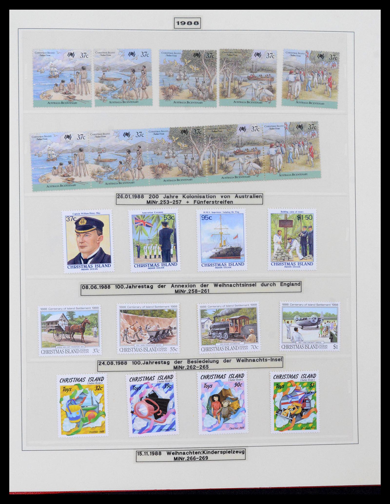 39502 0031 - Stamp collection 39502 Christmas Island 1958-2015.