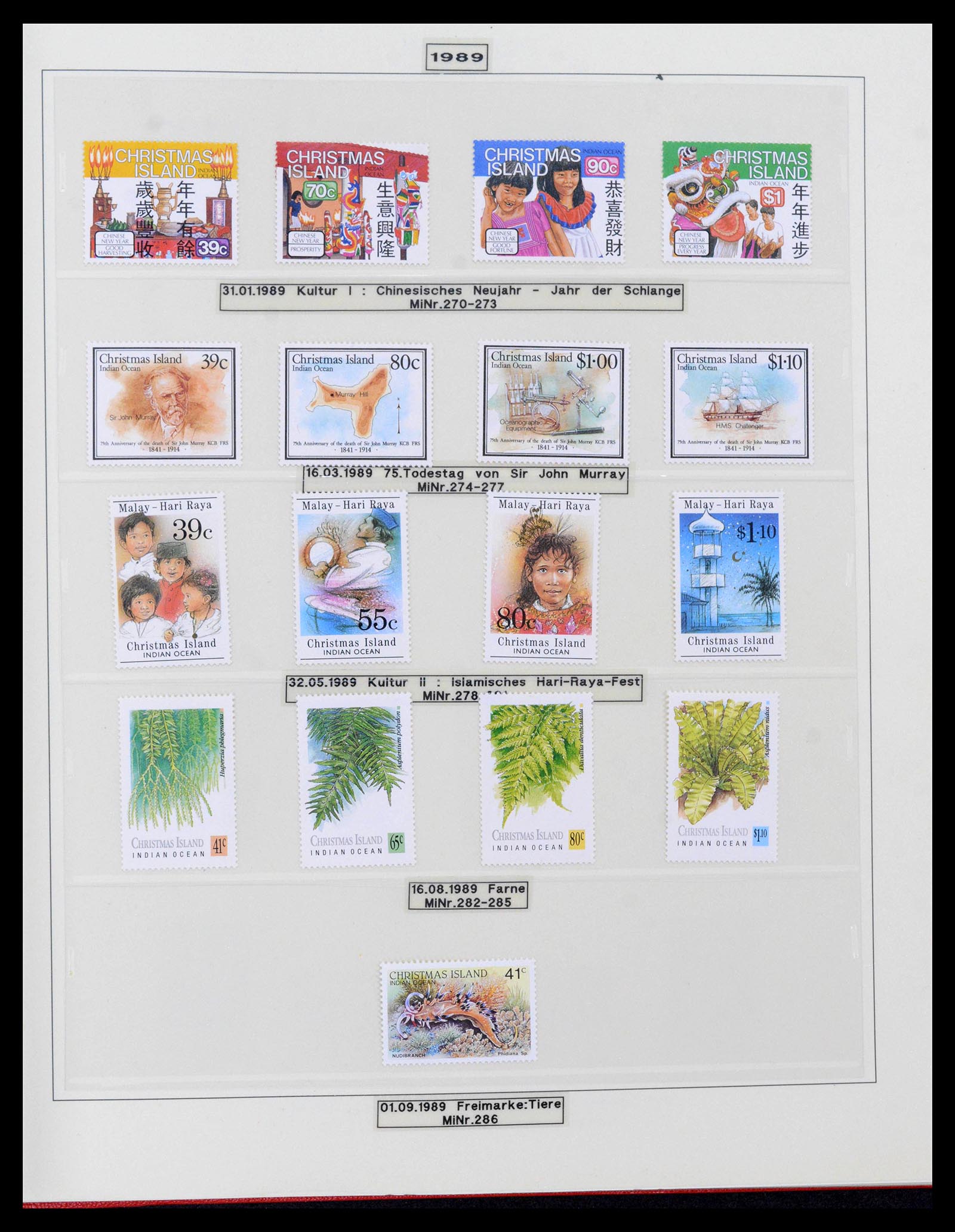 39502 0032 - Stamp collection 39502 Christmas Island 1958-2015.