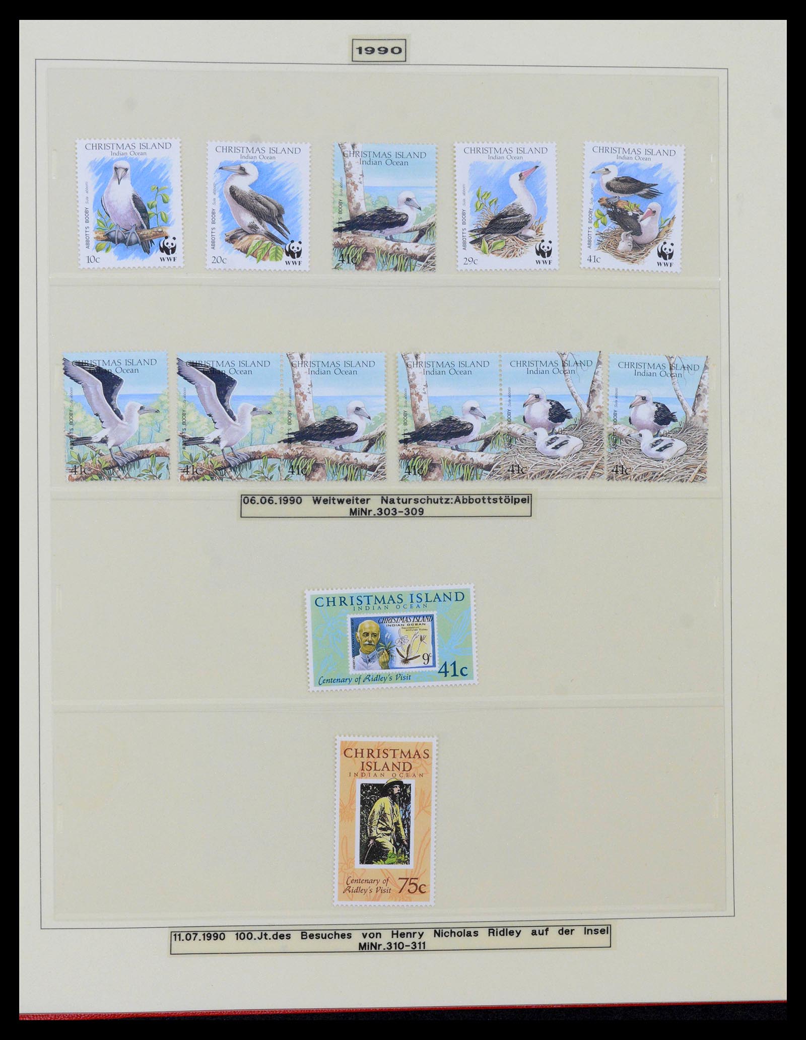 39502 0034 - Stamp collection 39502 Christmas Island 1958-2015.