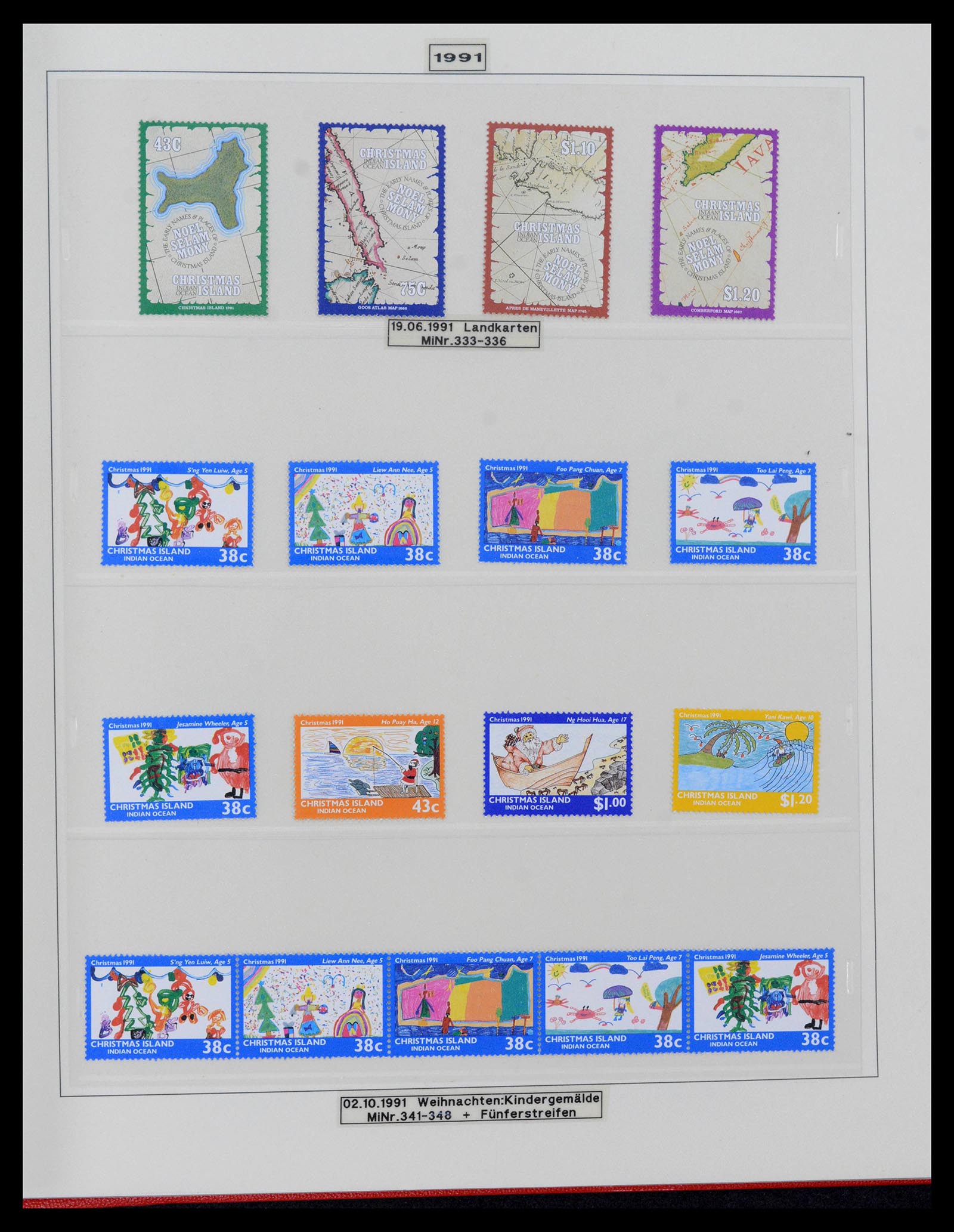 39502 0039 - Stamp collection 39502 Christmas Island 1958-2015.