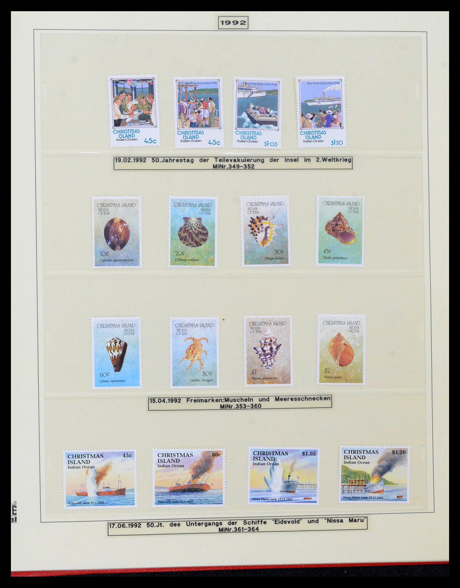 39502 0040 - Stamp collection 39502 Christmas Island 1958-2015.