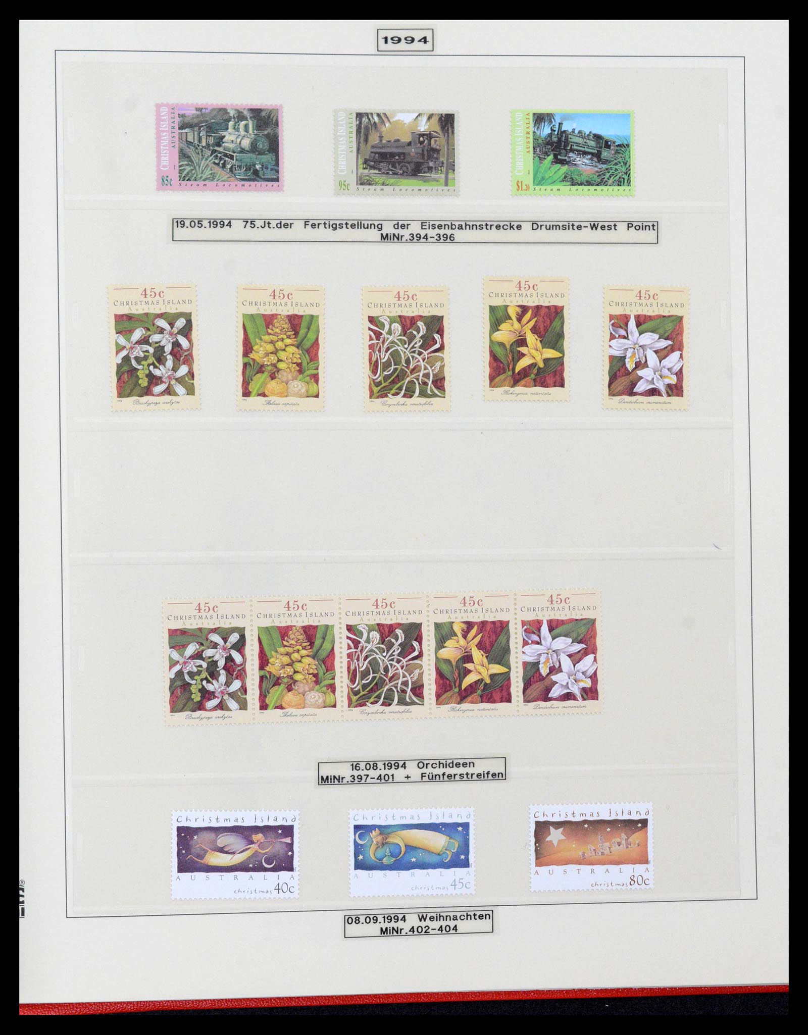 39502 0045 - Stamp collection 39502 Christmas Island 1958-2015.