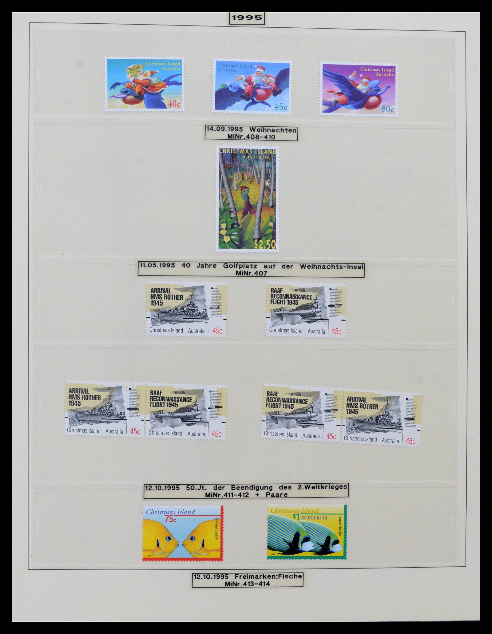 39502 0050 - Stamp collection 39502 Christmas Island 1958-2015.