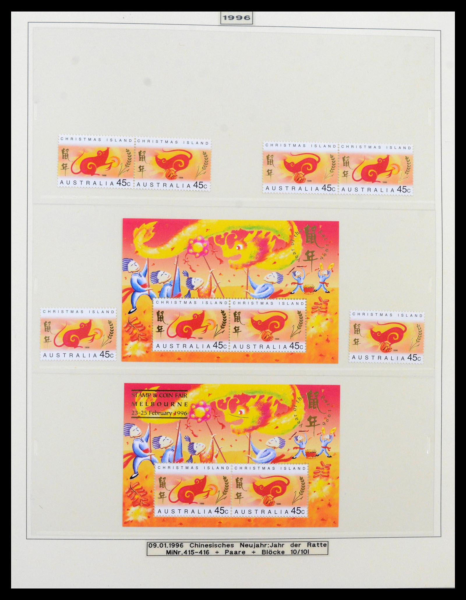 39502 0051 - Stamp collection 39502 Christmas Island 1958-2015.