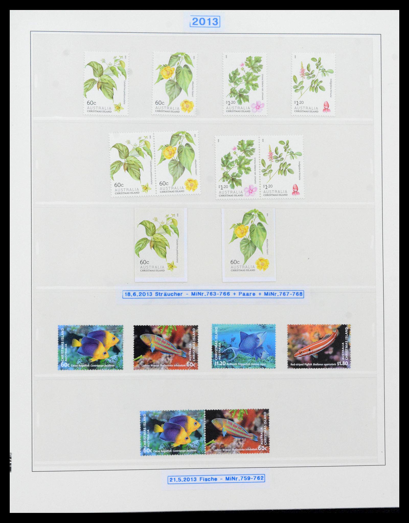 39502 0161 - Stamp collection 39502 Christmas Island 1958-2015.