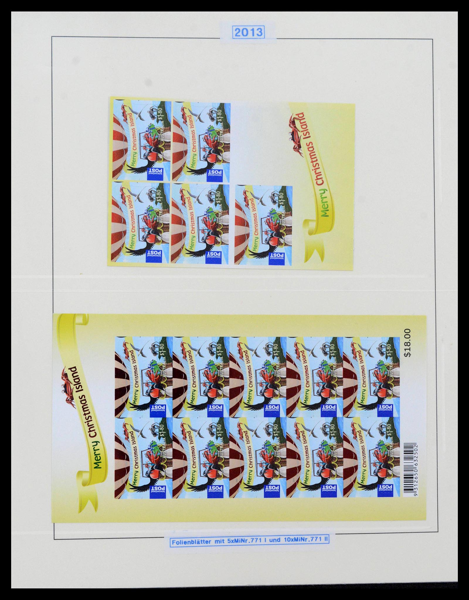 39502 0162 - Stamp collection 39502 Christmas Island 1958-2015.