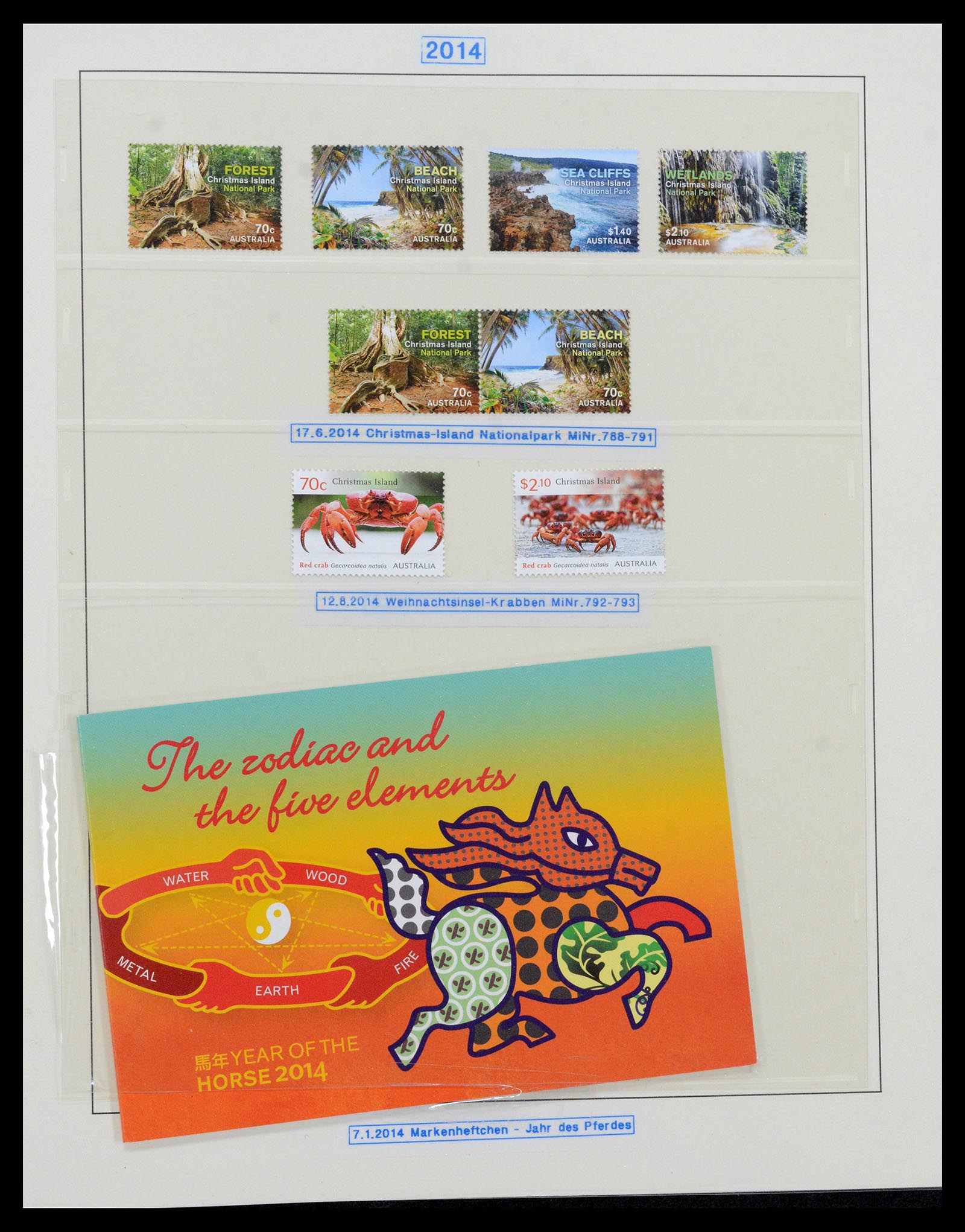 39502 0168 - Stamp collection 39502 Christmas Island 1958-2015.