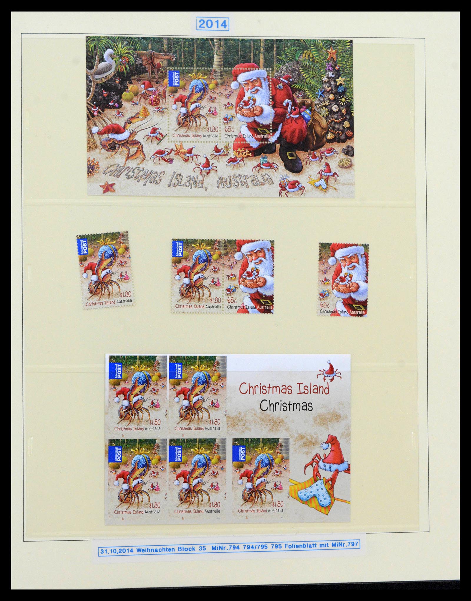 39502 0169 - Stamp collection 39502 Christmas Island 1958-2015.