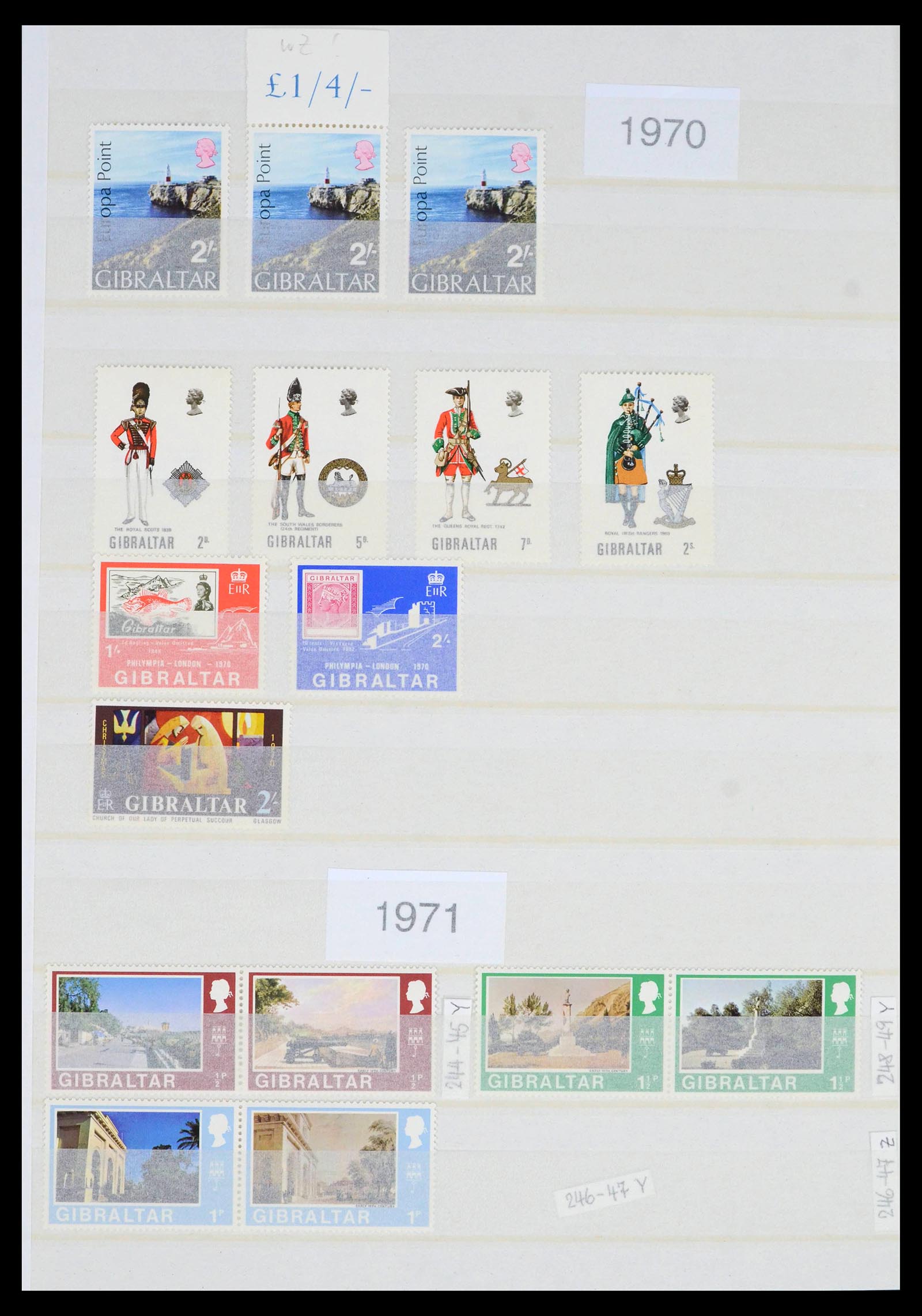 39503 0021 - Stamp collection 39503 Gibraltar 1886-2013.