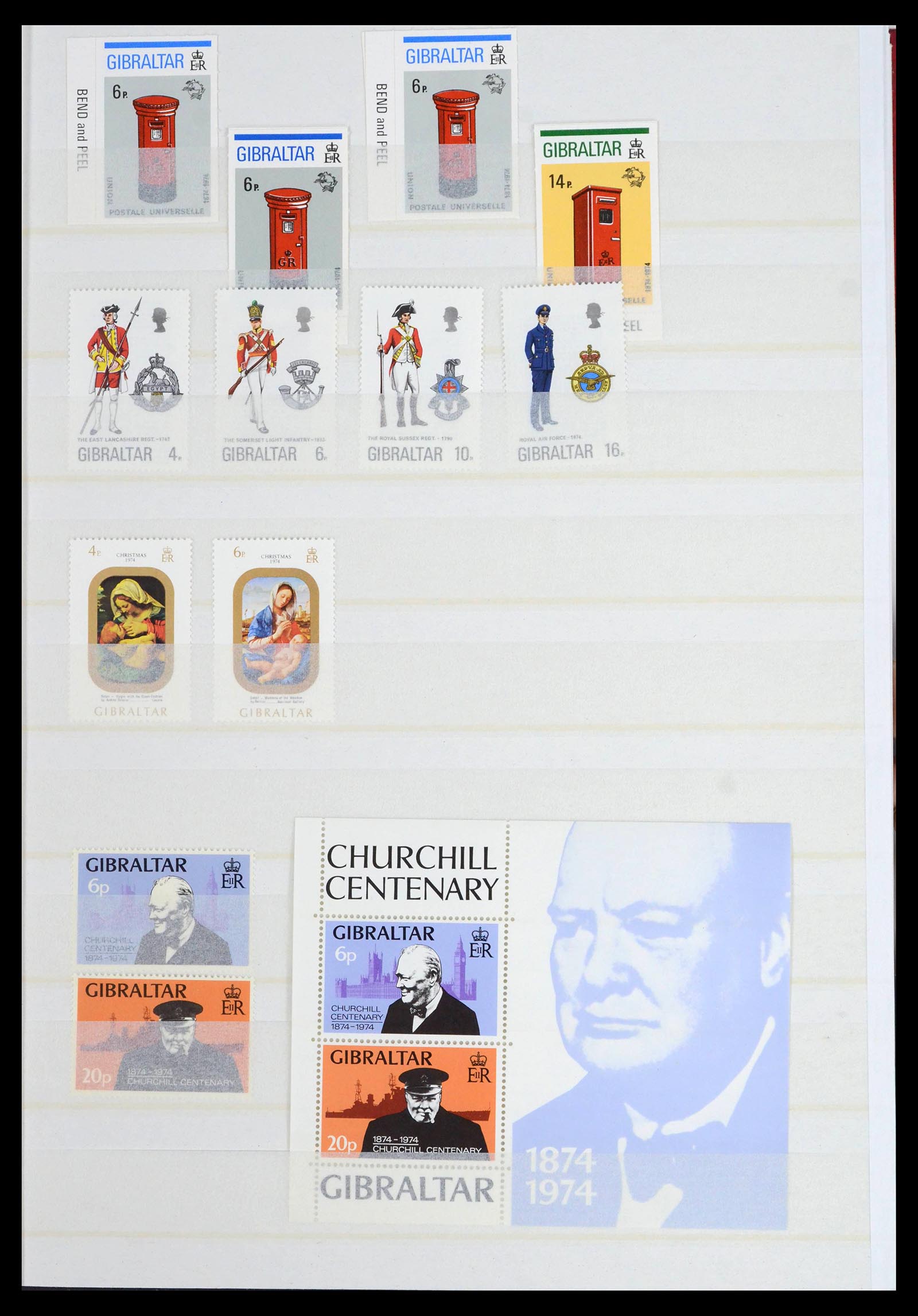 39503 0026 - Stamp collection 39503 Gibraltar 1886-2013.