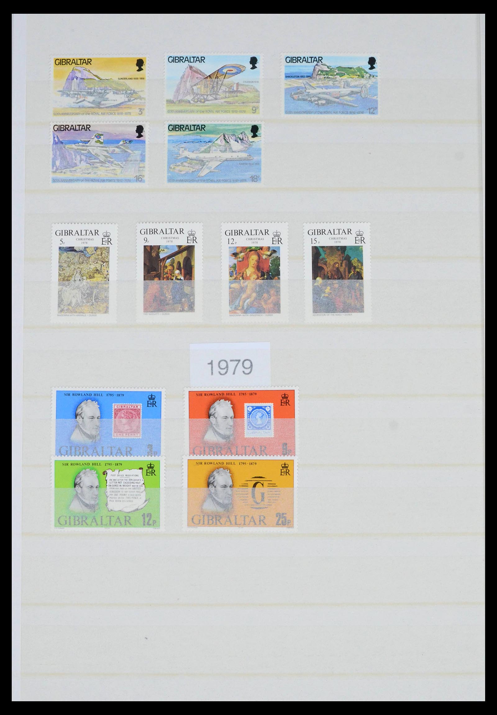 39503 0035 - Stamp collection 39503 Gibraltar 1886-2013.