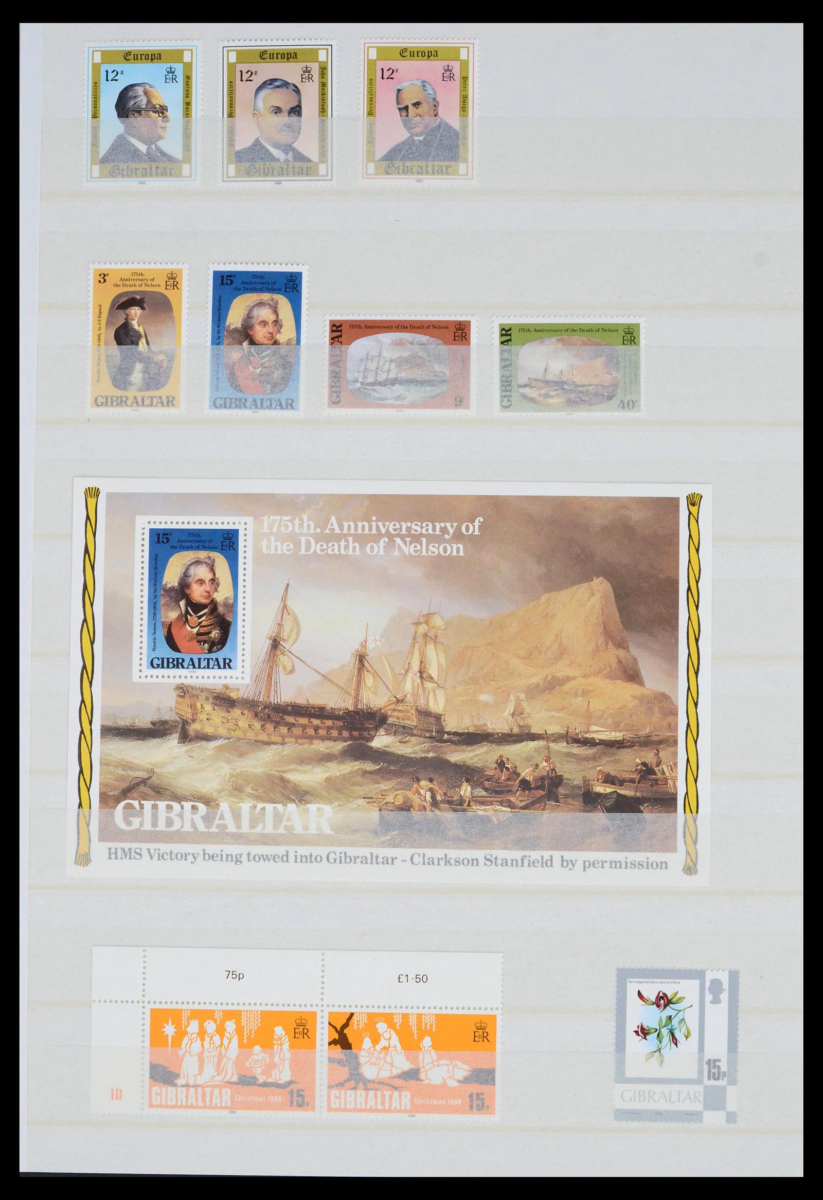 39503 0037 - Stamp collection 39503 Gibraltar 1886-2013.