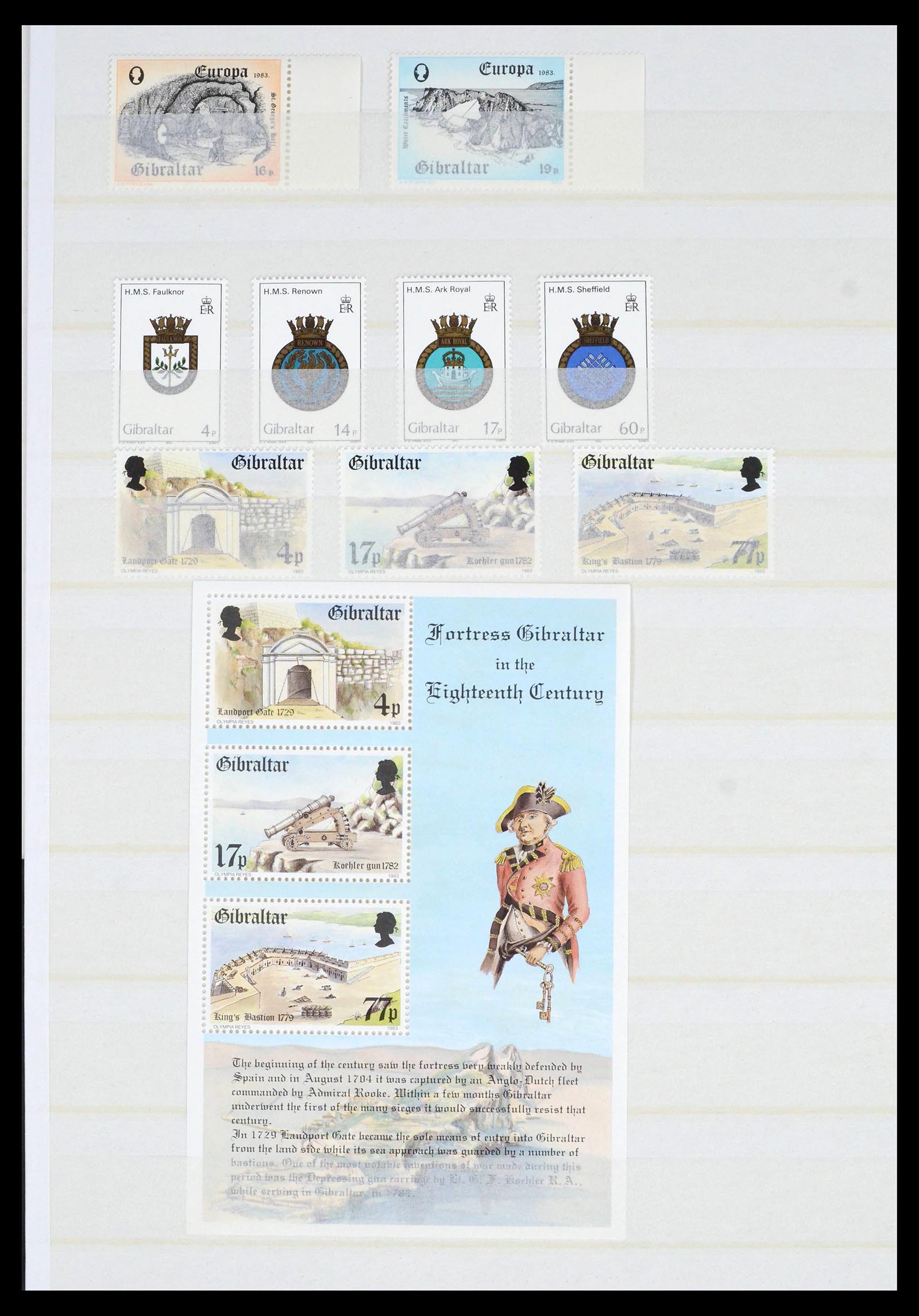 39503 0041 - Stamp collection 39503 Gibraltar 1886-2013.