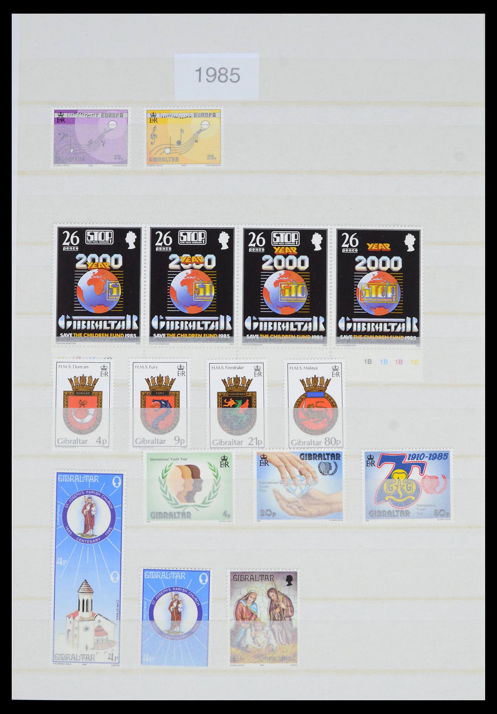 39503 0043 - Stamp collection 39503 Gibraltar 1886-2013.