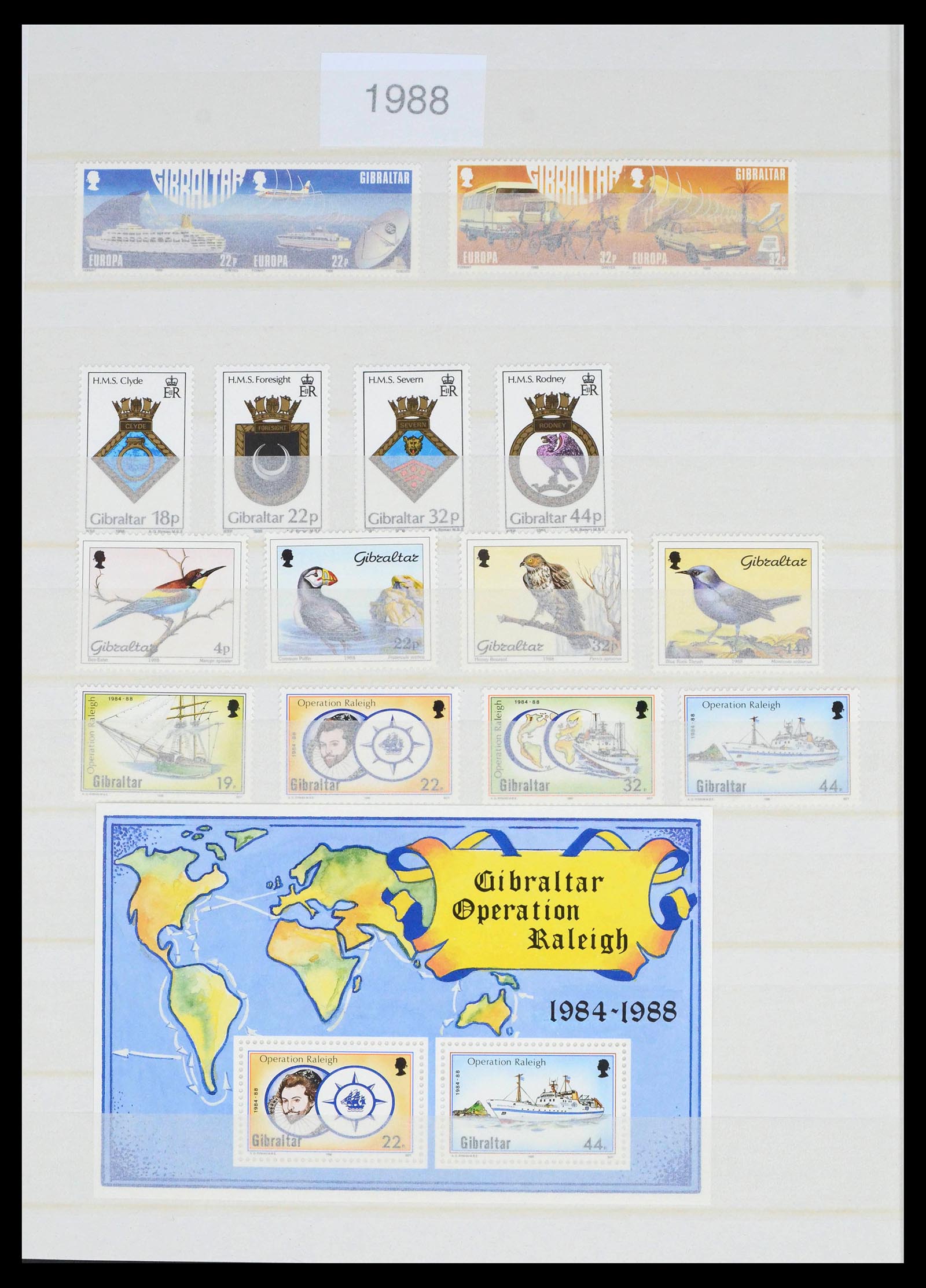 39503 0047 - Stamp collection 39503 Gibraltar 1886-2013.