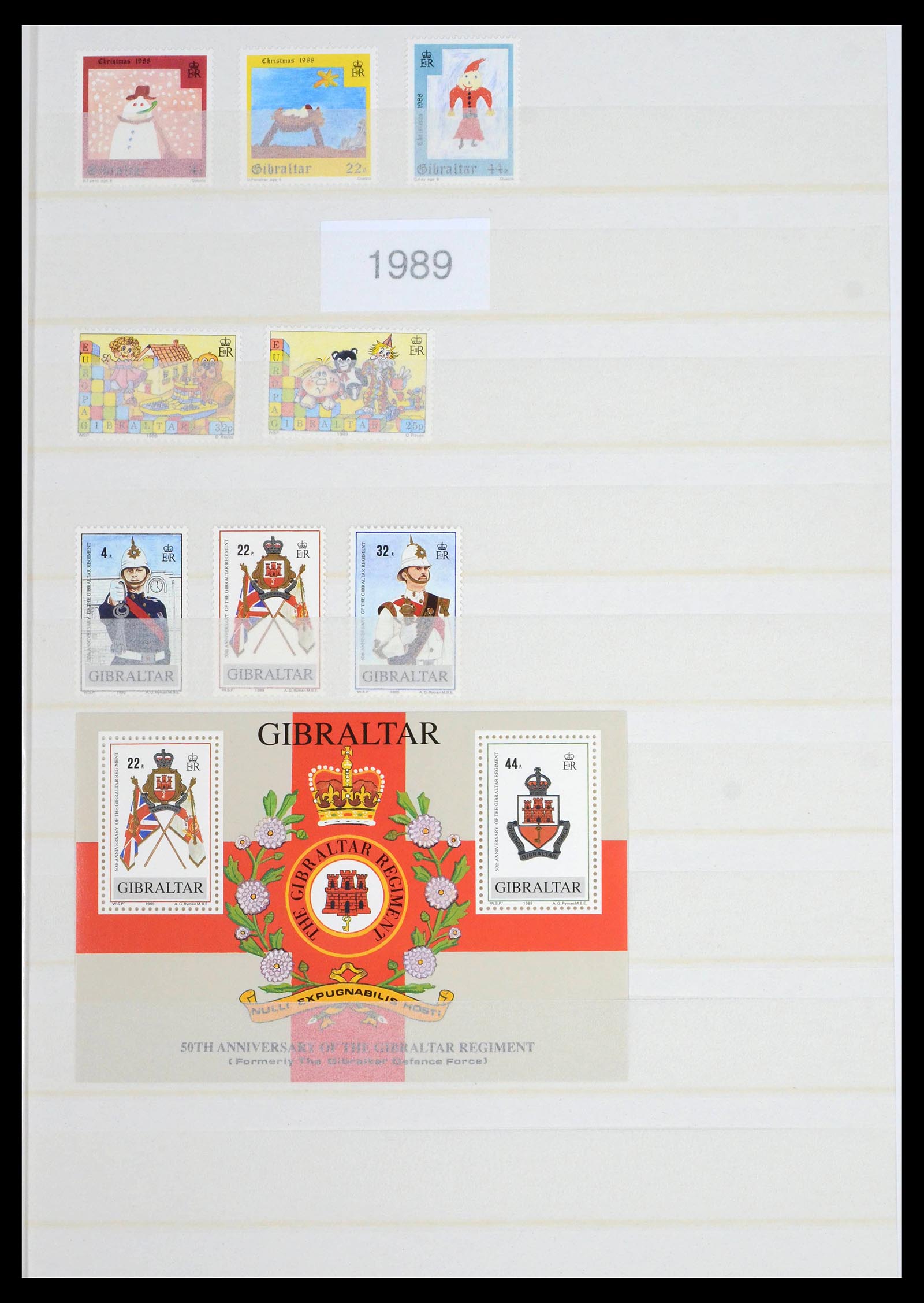 39503 0048 - Stamp collection 39503 Gibraltar 1886-2013.