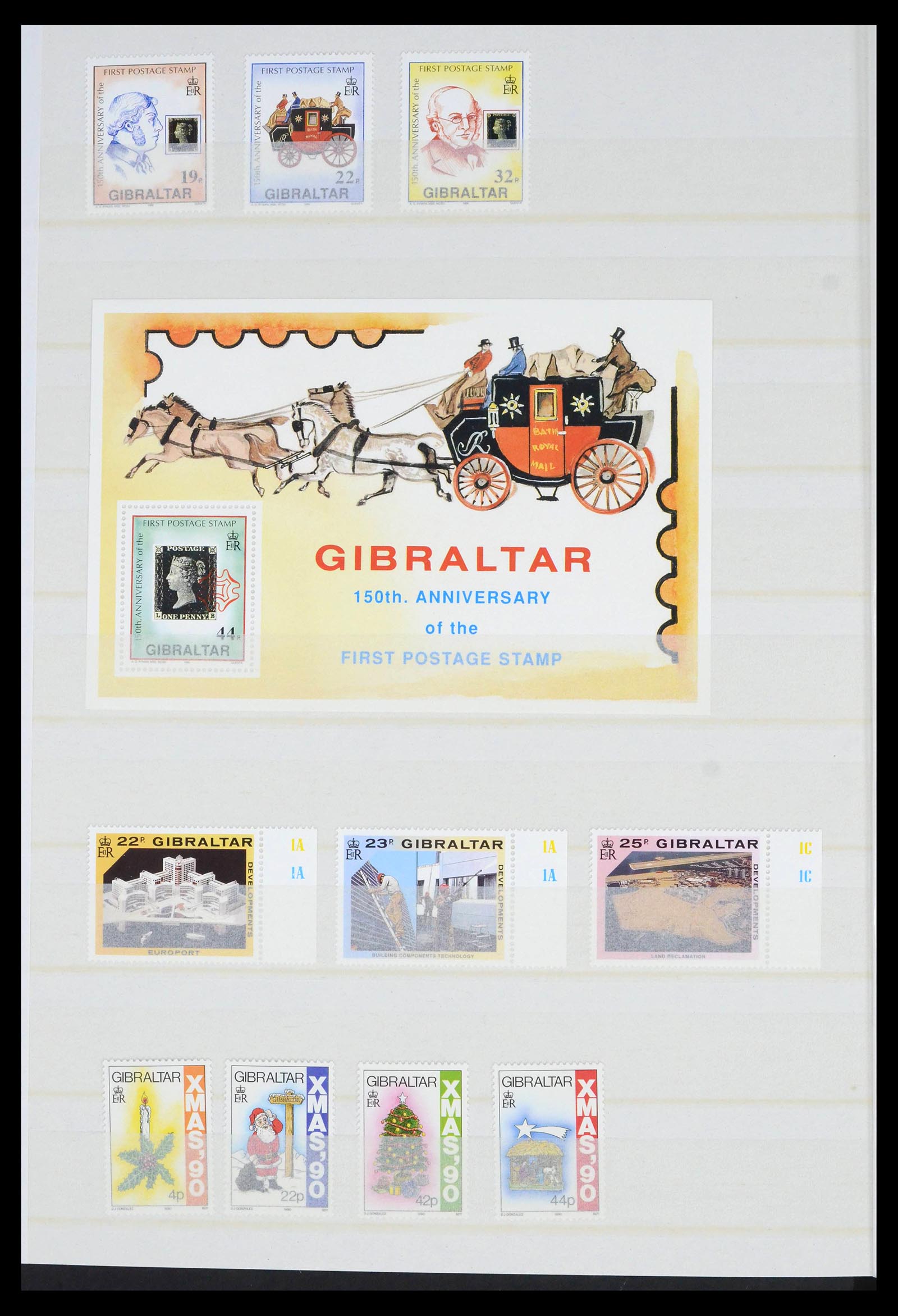 39503 0051 - Stamp collection 39503 Gibraltar 1886-2013.