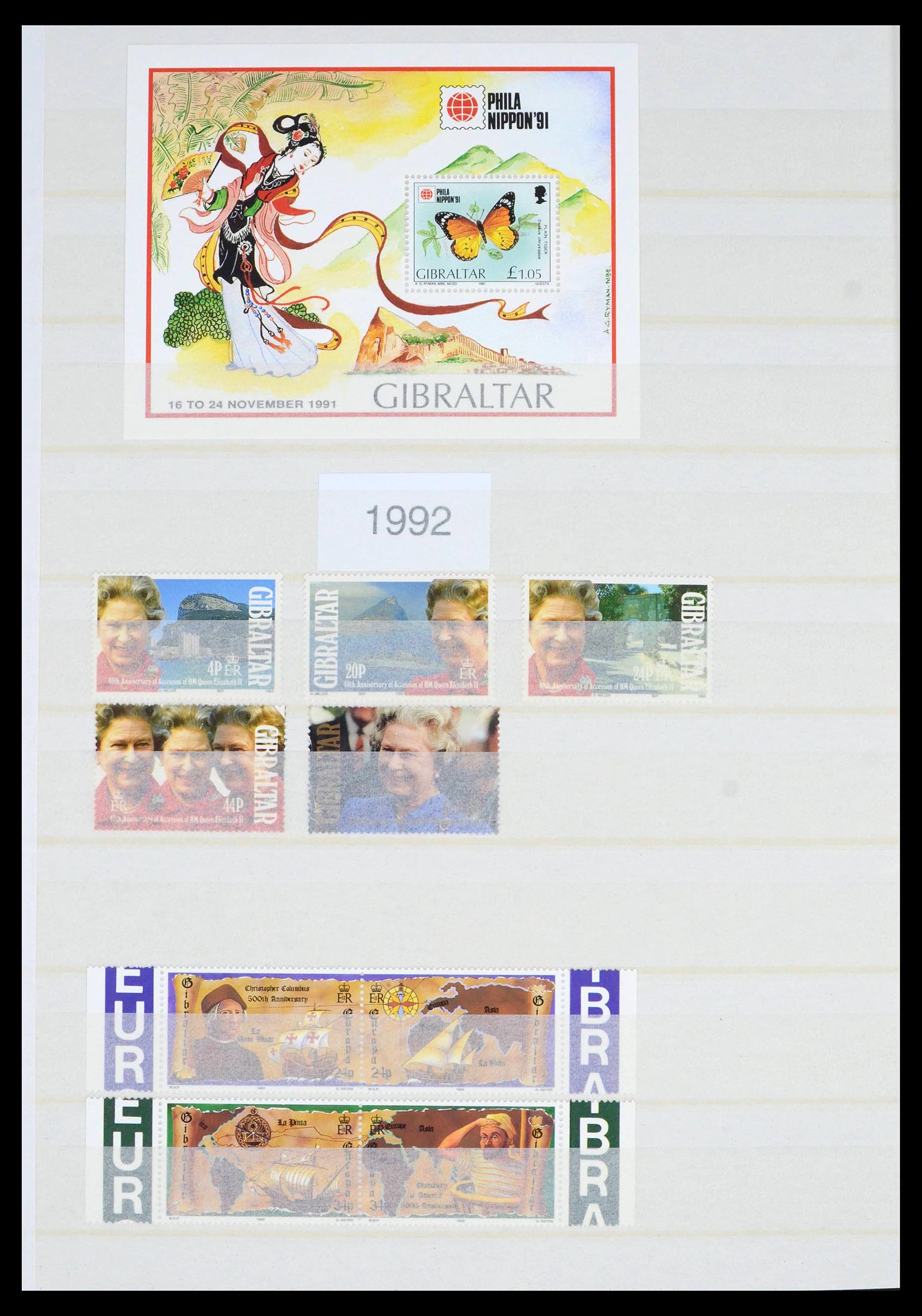 39503 0053 - Stamp collection 39503 Gibraltar 1886-2013.