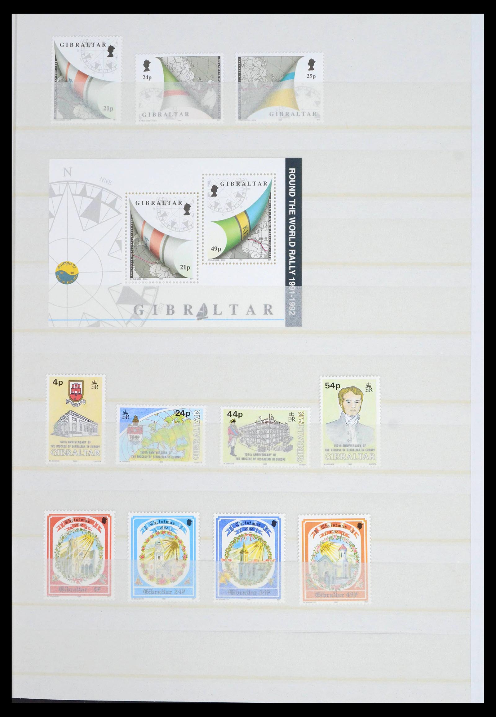 39503 0054 - Stamp collection 39503 Gibraltar 1886-2013.