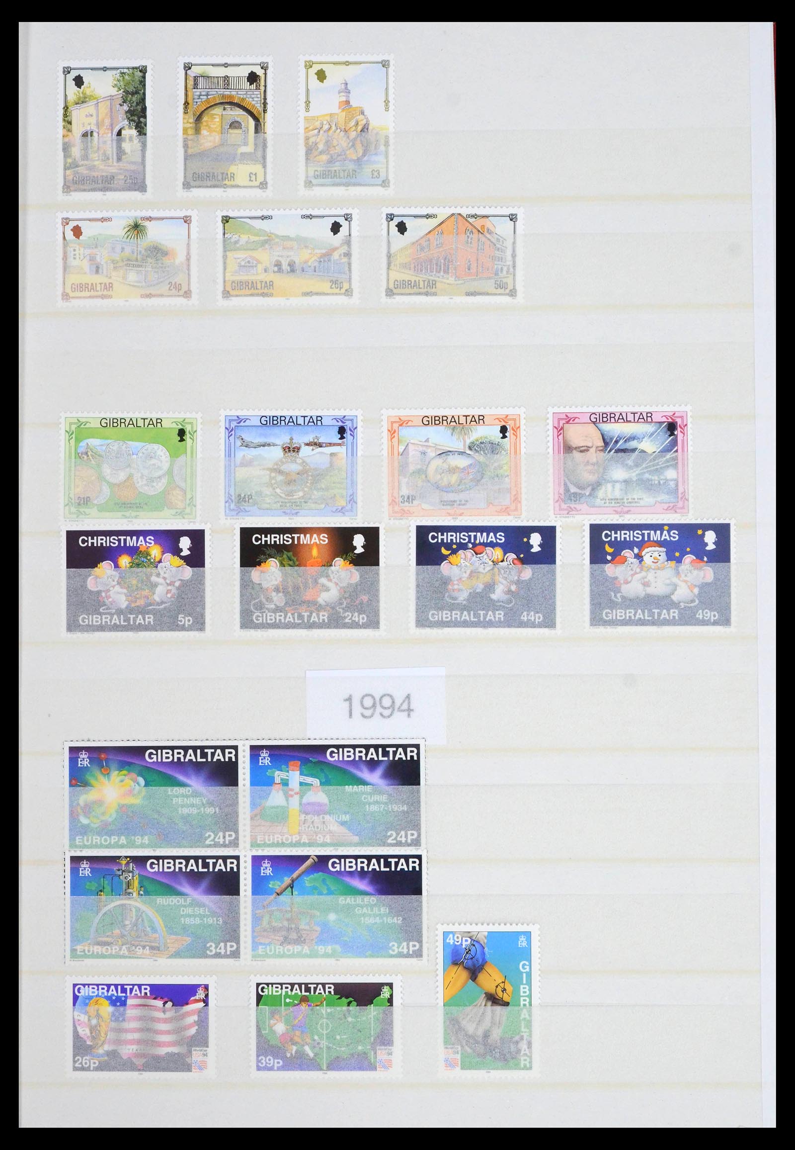 39503 0056 - Stamp collection 39503 Gibraltar 1886-2013.