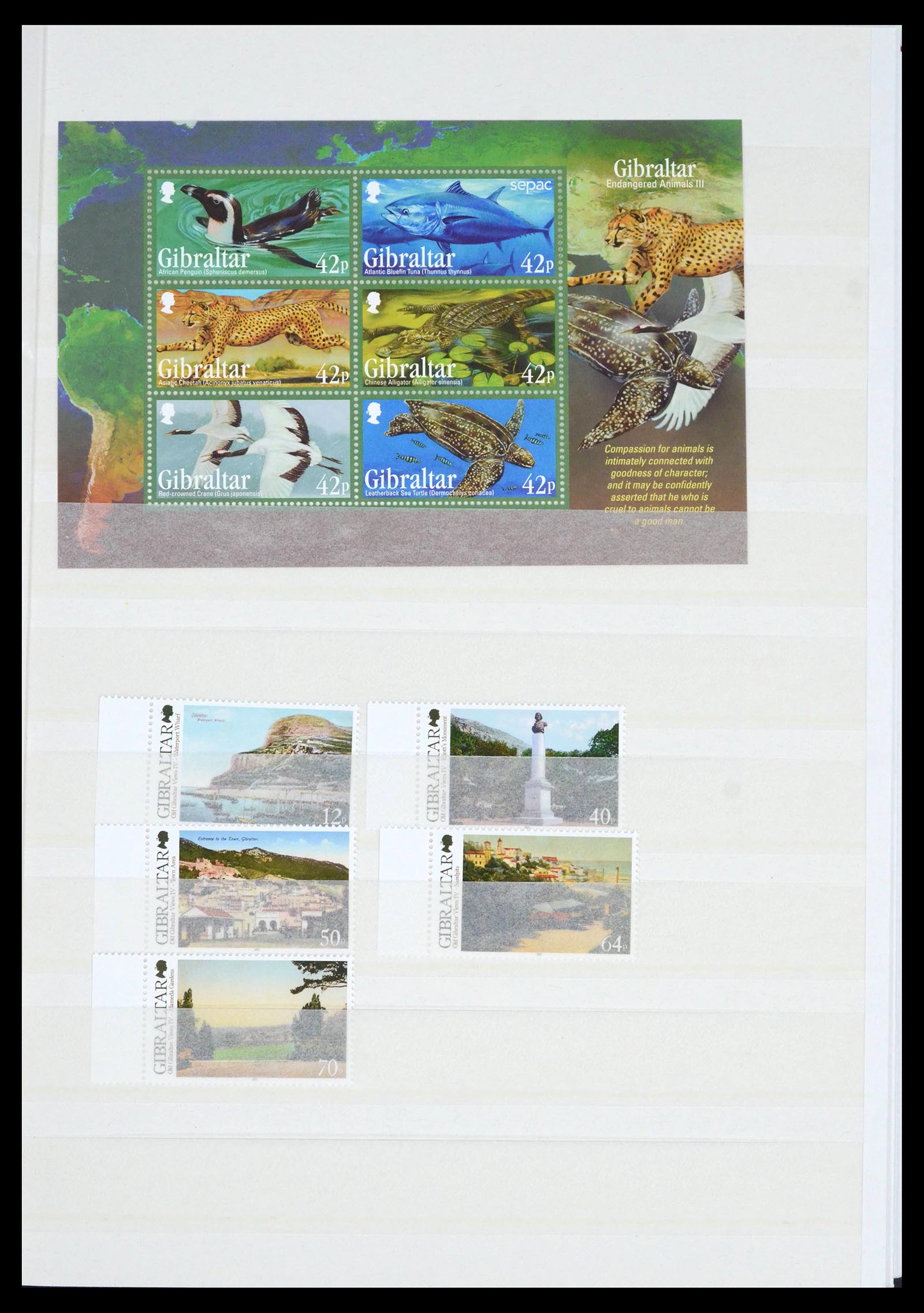 39503 0142 - Stamp collection 39503 Gibraltar 1886-2013.