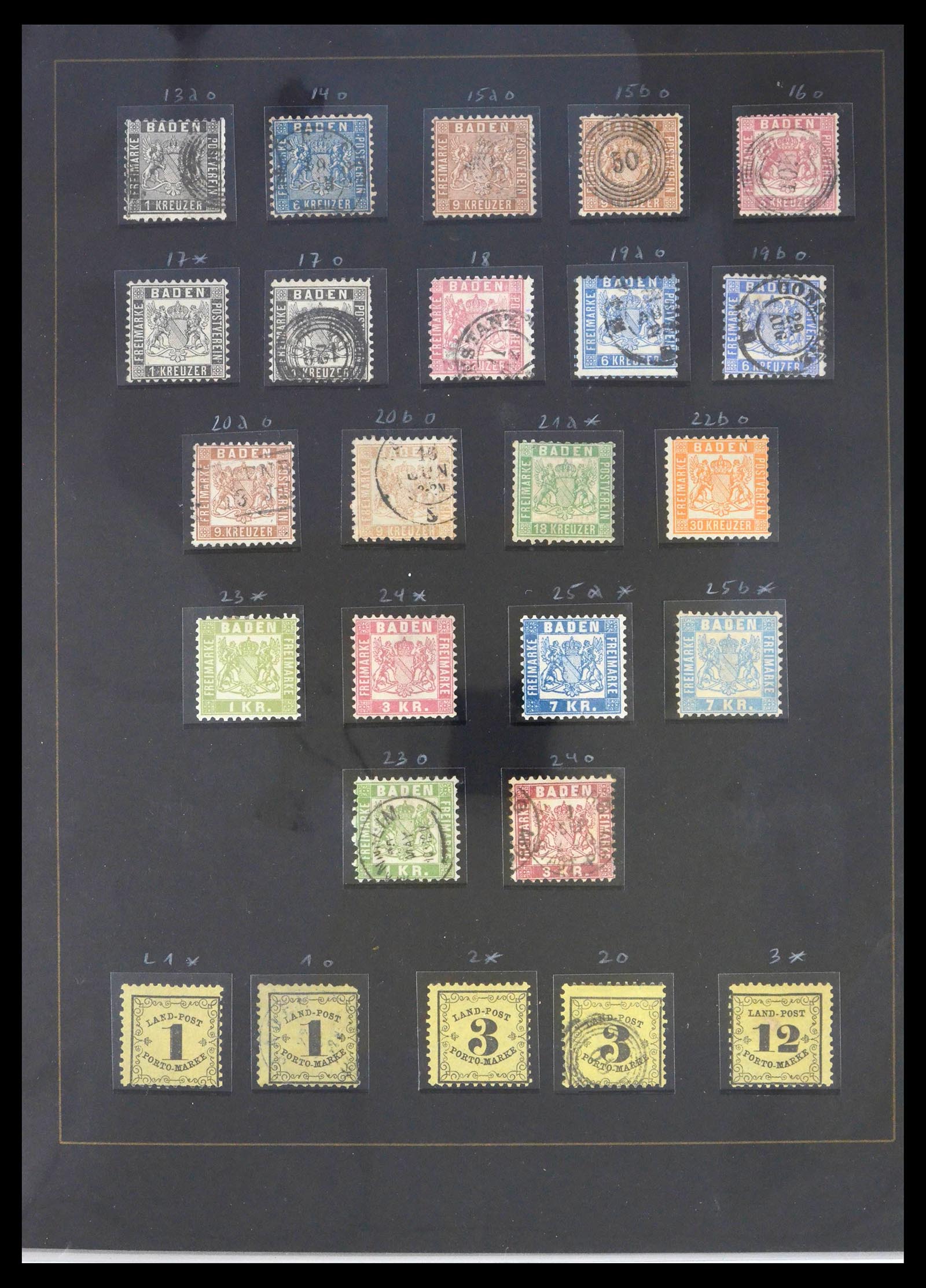 39510 0003 - Stamp collection 39510 Old German States 1850-1872.