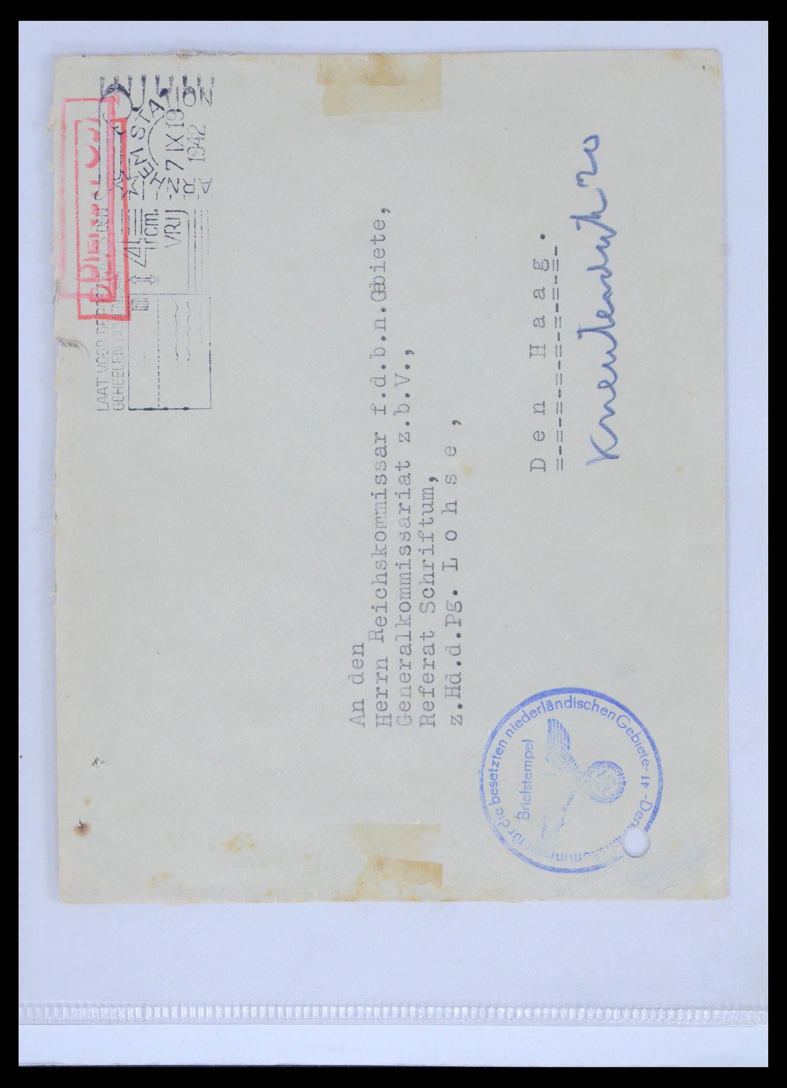 39514 0010 - Stamp collection 39514 Censored covers 1914-1945.