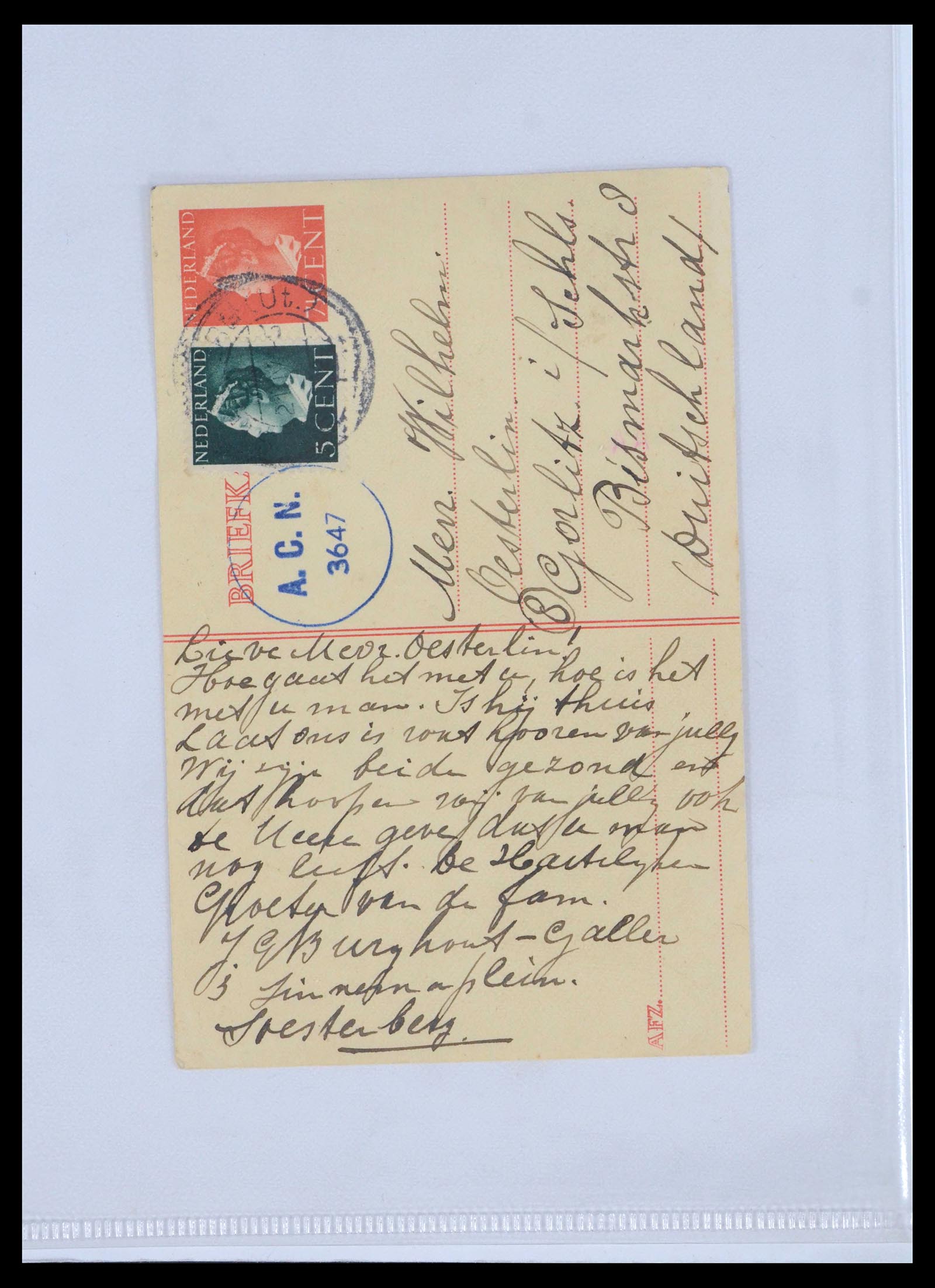 39514 0018 - Stamp collection 39514 Censored covers 1914-1945.