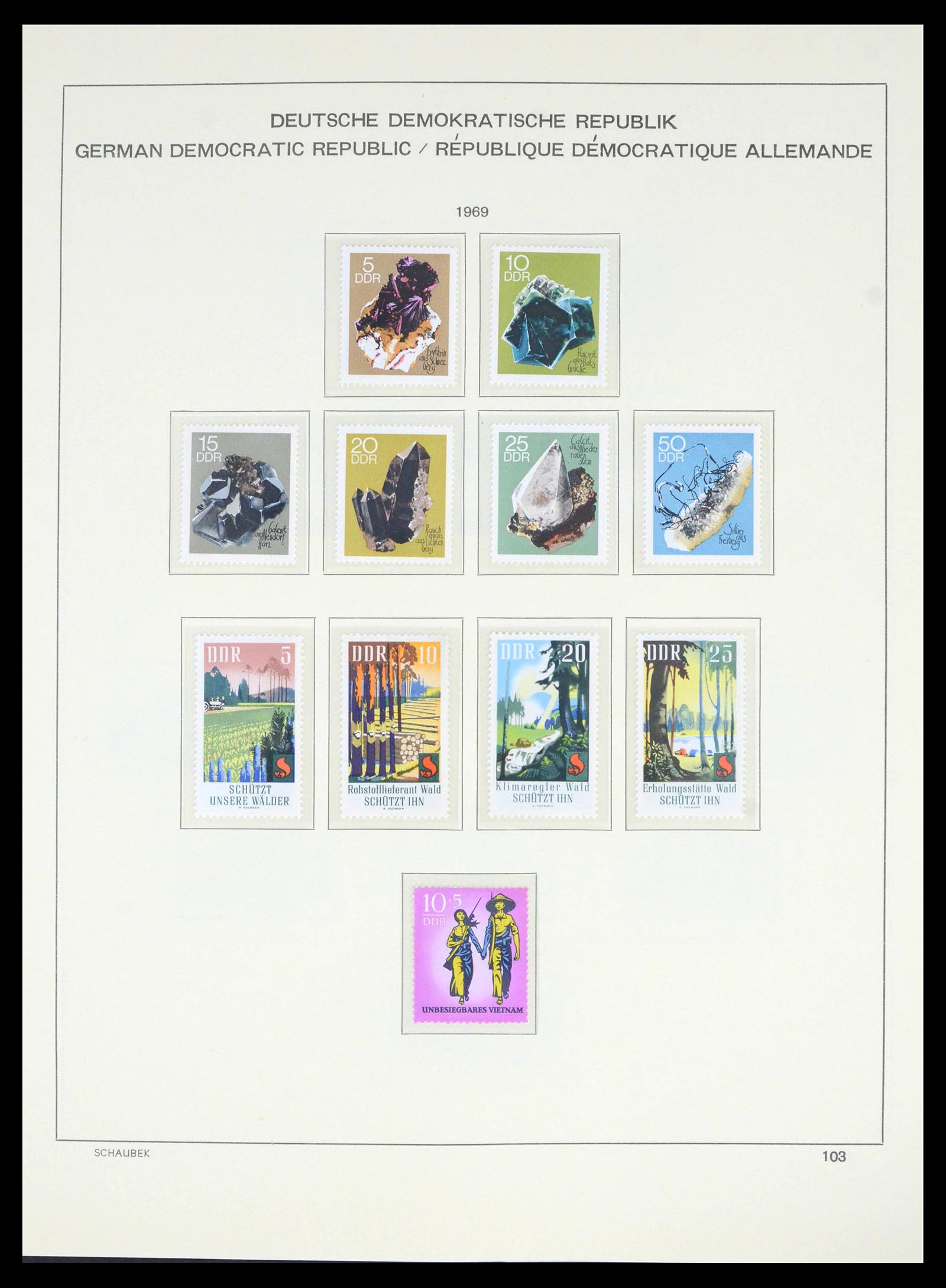 39517 0128 - Stamp collection 39517 GDR 1949-1990.