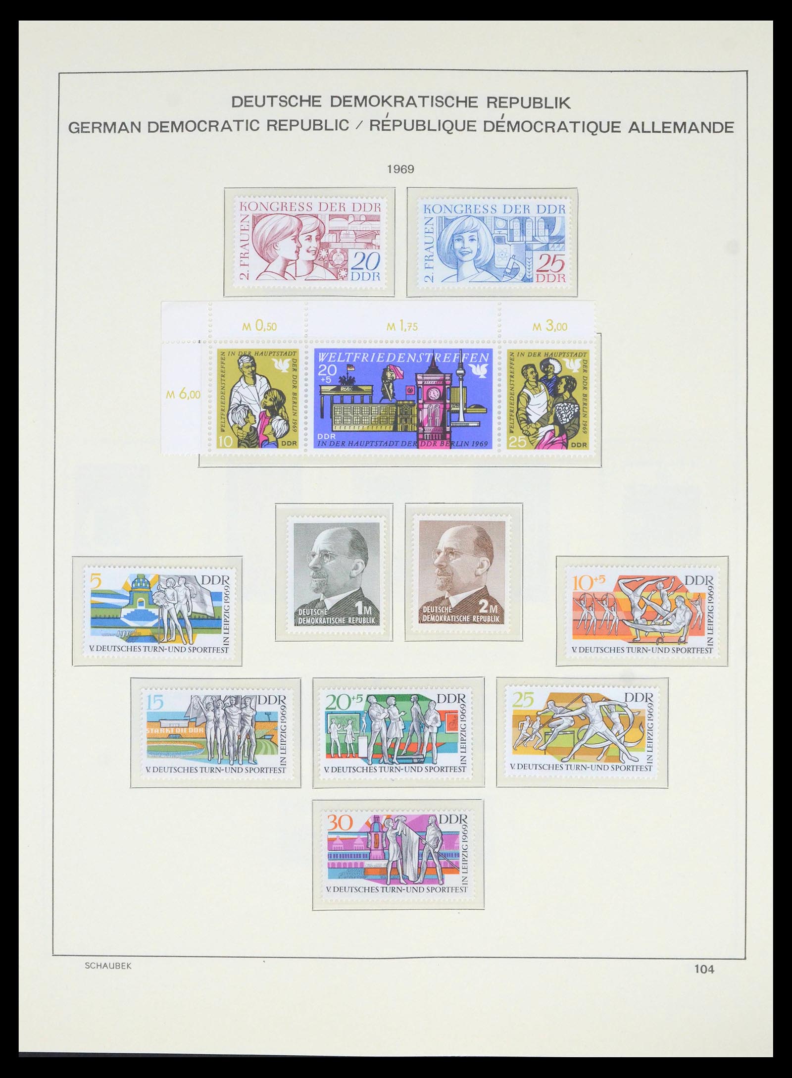 39517 0129 - Stamp collection 39517 GDR 1949-1990.