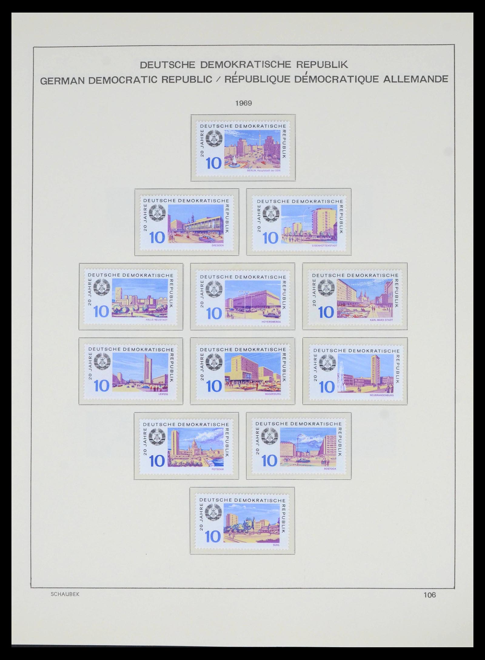 39517 0131 - Stamp collection 39517 GDR 1949-1990.